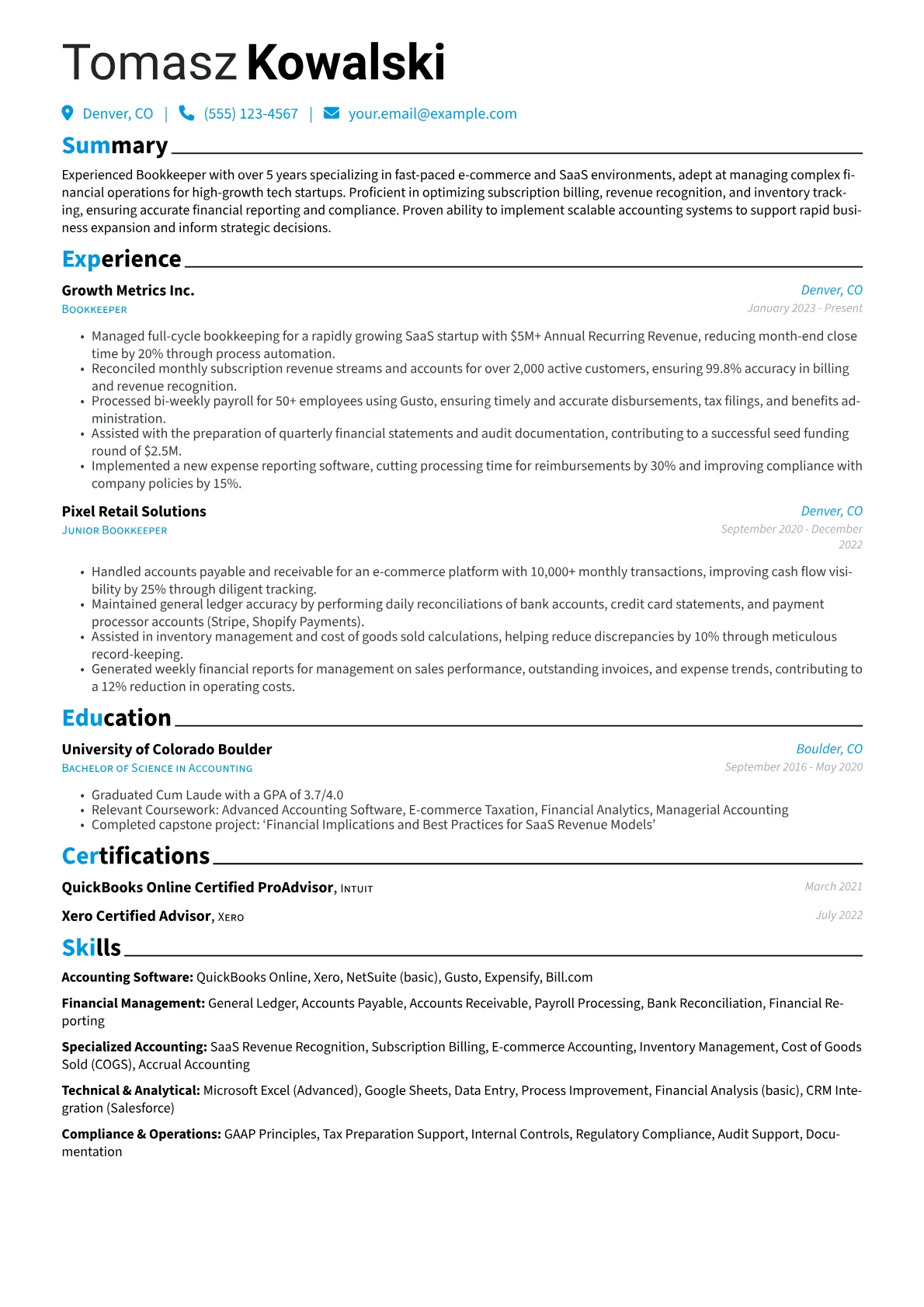 E-commerce & SaaS version - Page 1