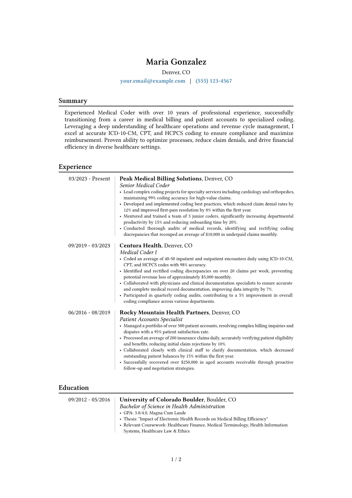 Career changer version - Page 1