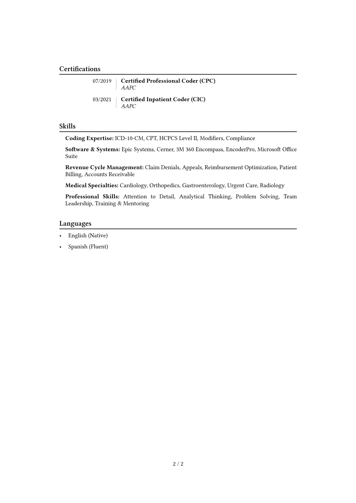 Career changer version - Page 2