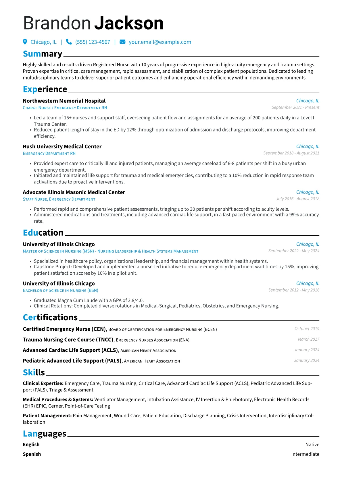 Experienced Emergency version - Page 1