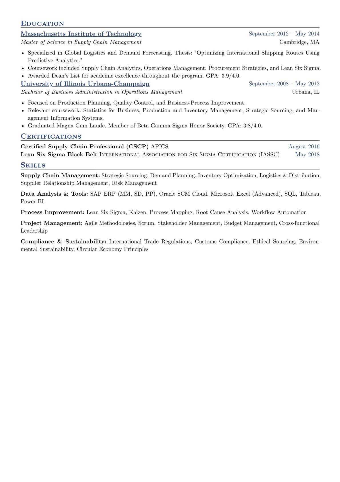 Experienced Resume Format version - Page 2