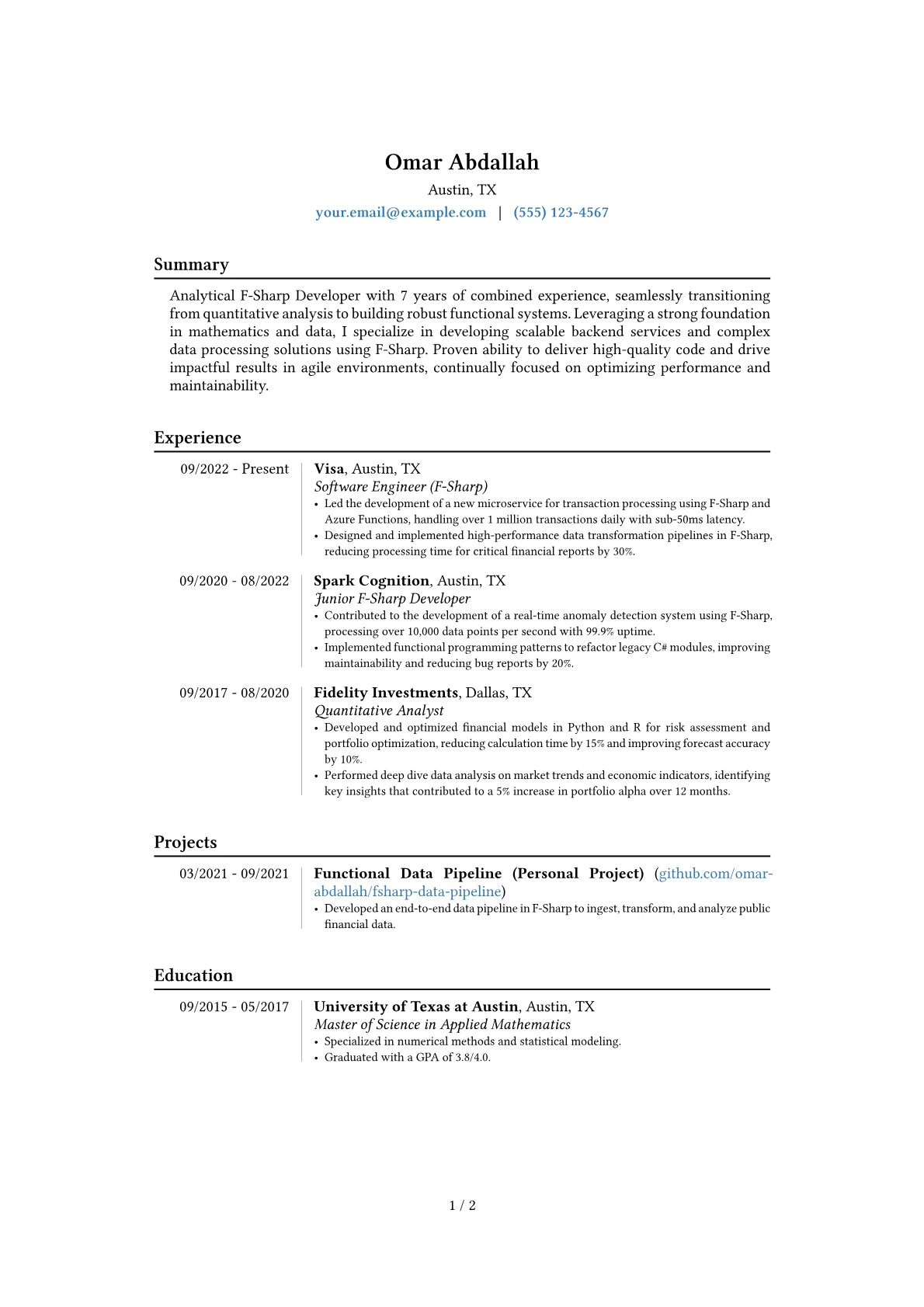 Career changer version - Page 1