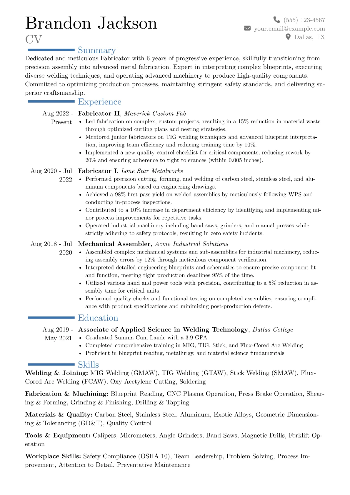 Career changer version - Page 1
