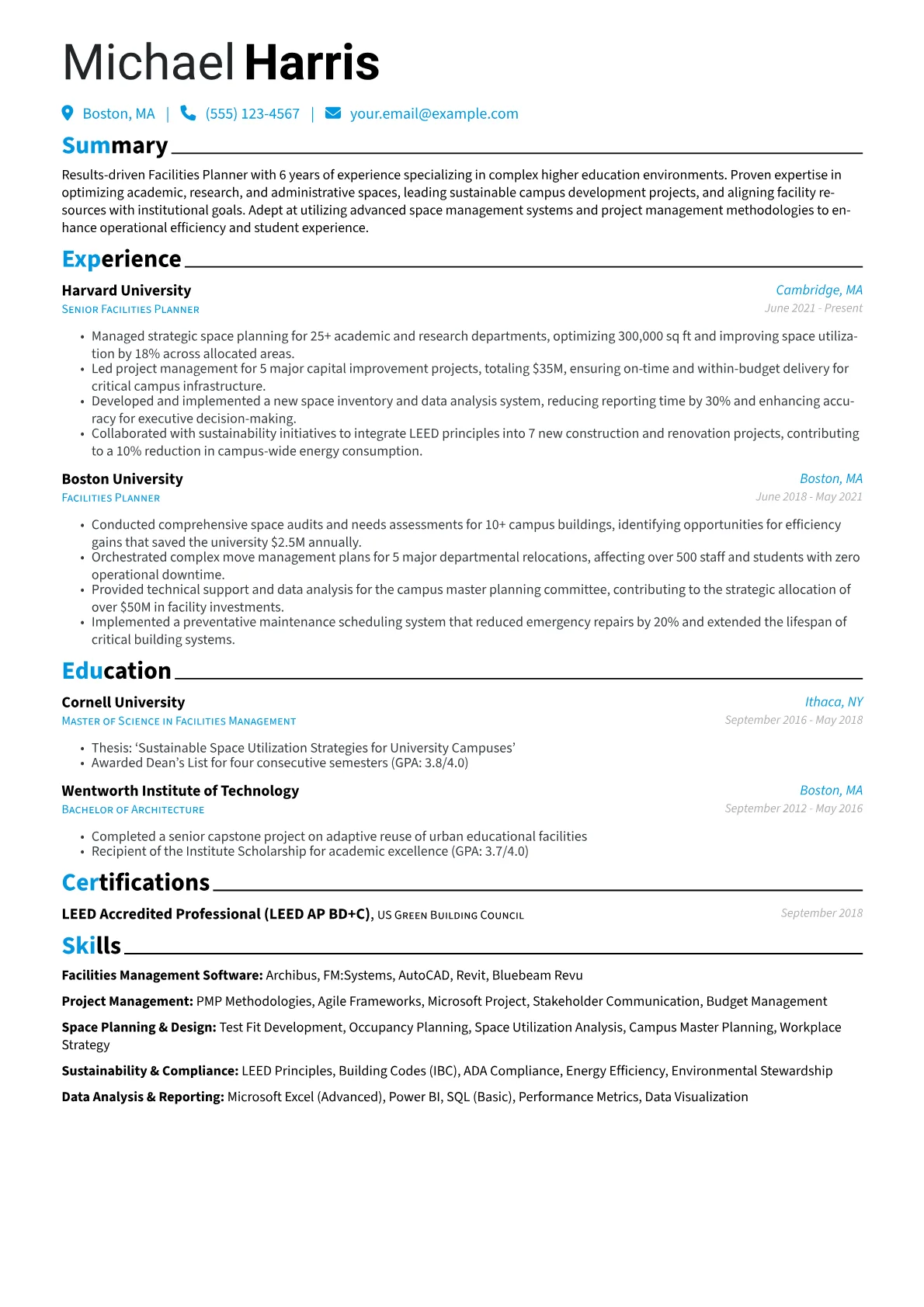 Higher Education version - Page 1