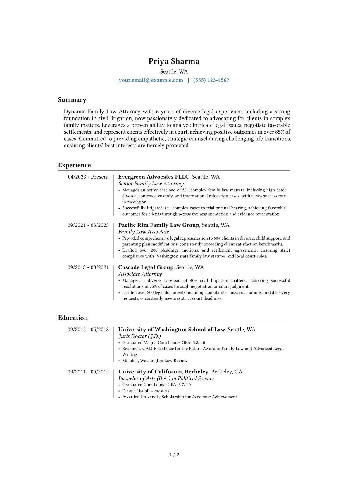 Career changer version - Page 1