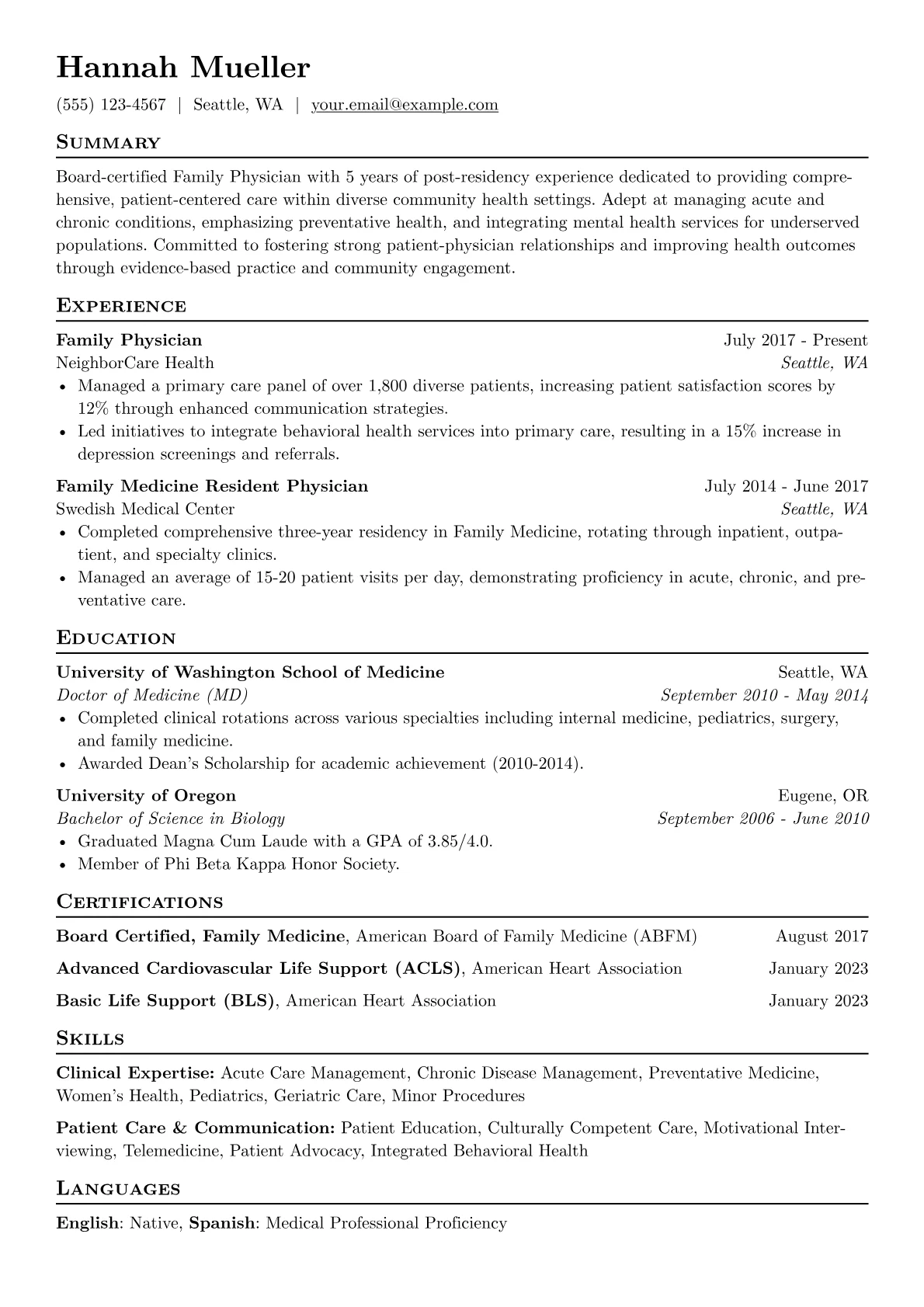 Community Health Focus version - Page 1