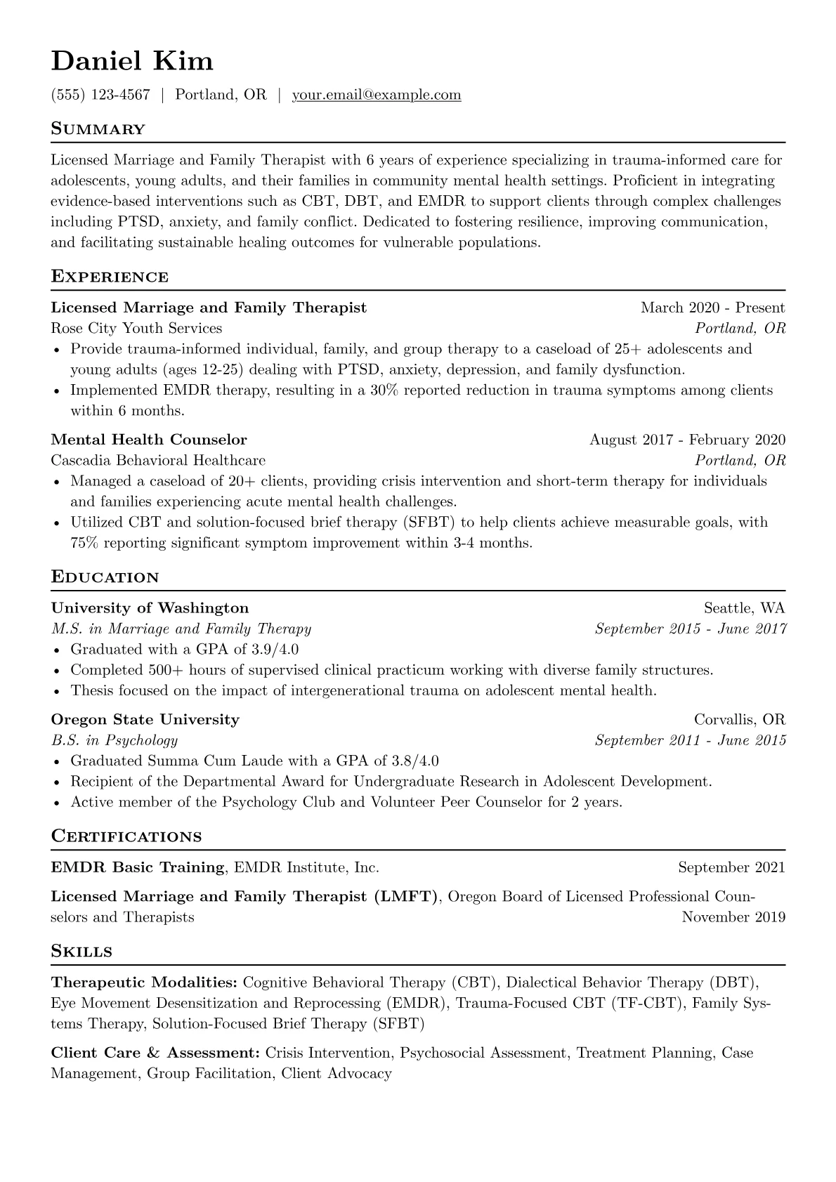 Community & Trauma-Focused version - Page 1