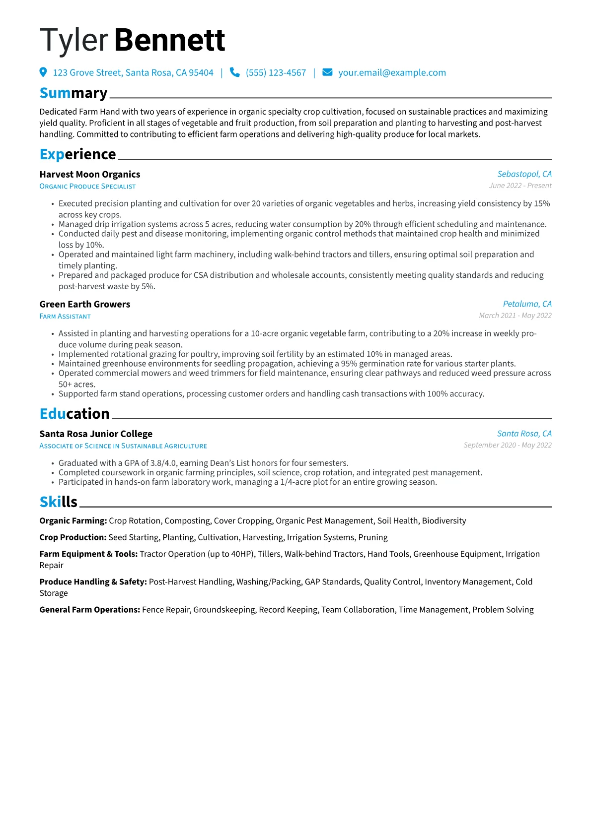 Organic Specialty Crop version - Page 1