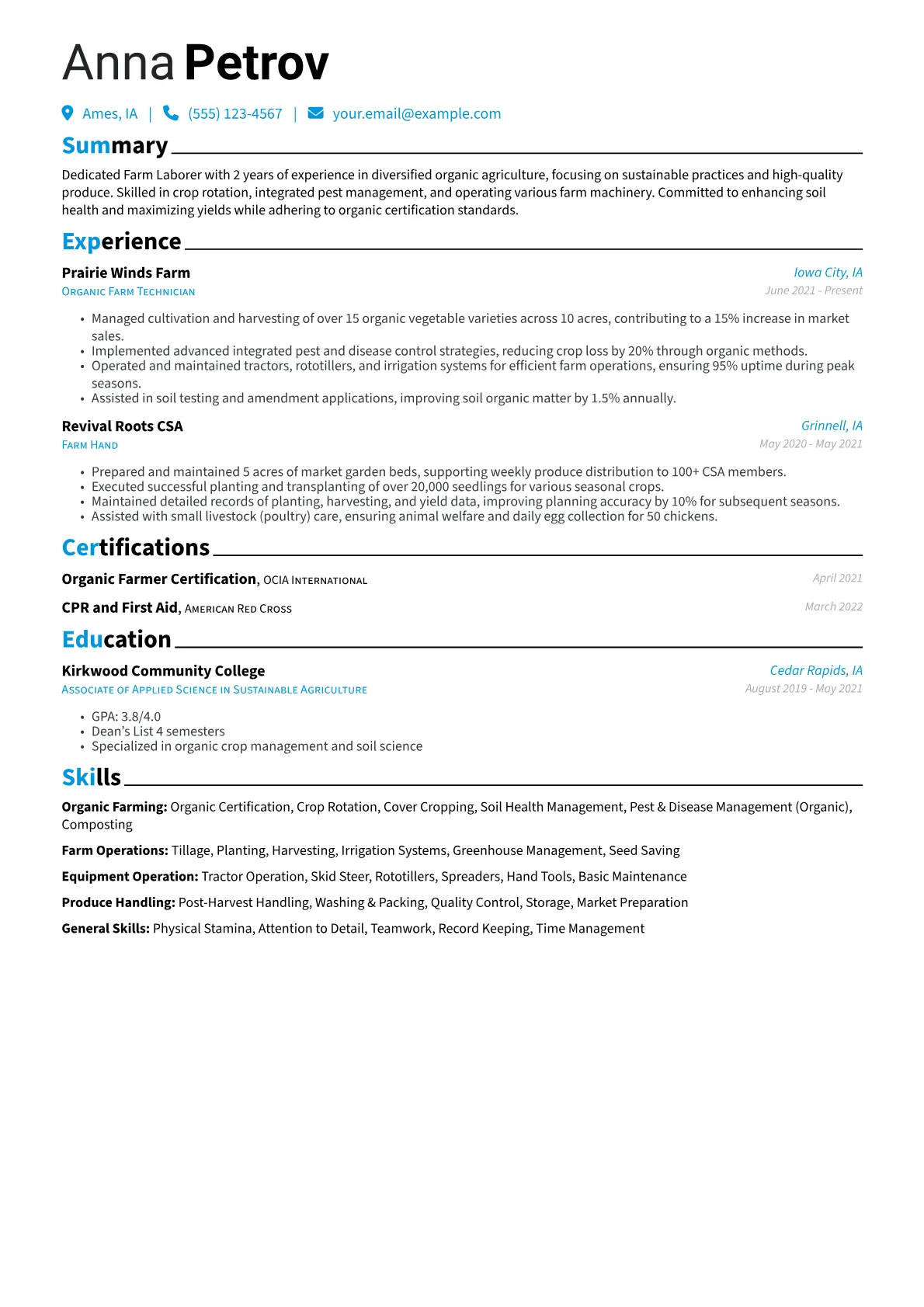 Farm Laborer version - Page 1