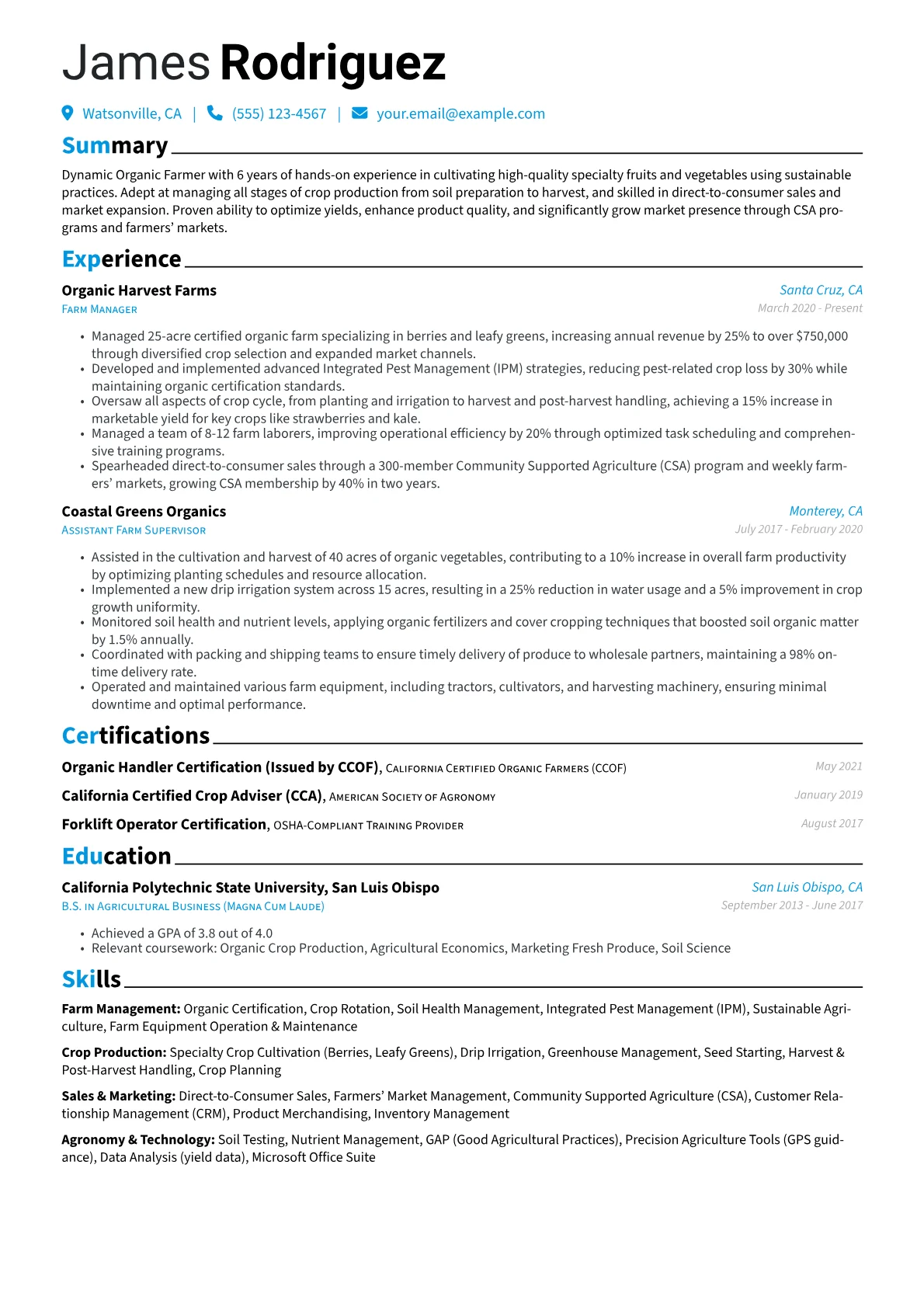 Organic & Specialty version - Page 1