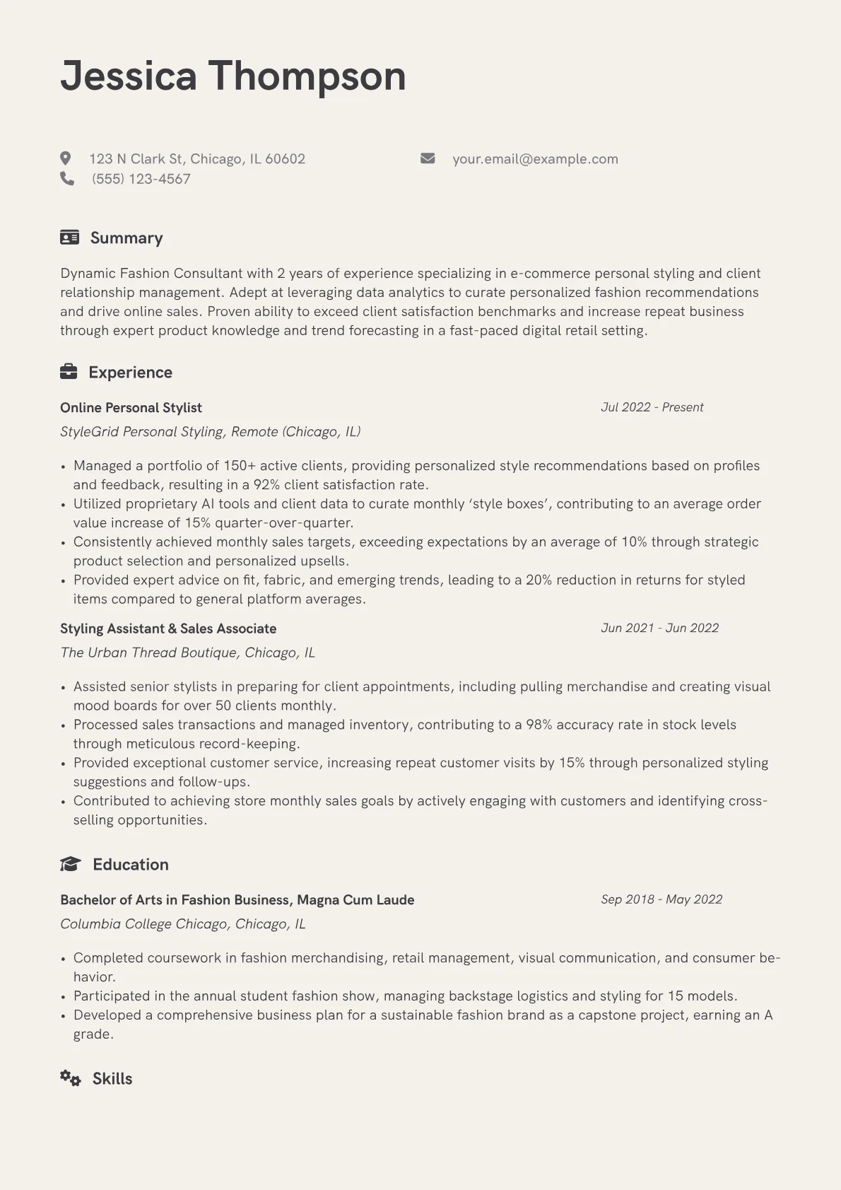 eCommerce & Boutique version - Page 1