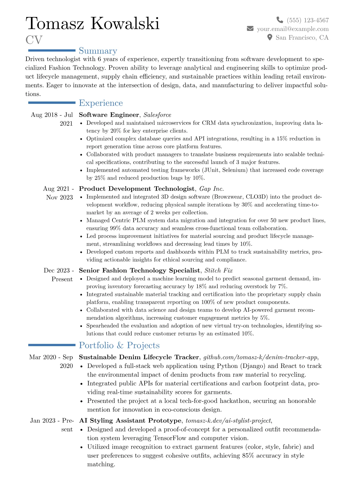 Career changer version - Page 1
