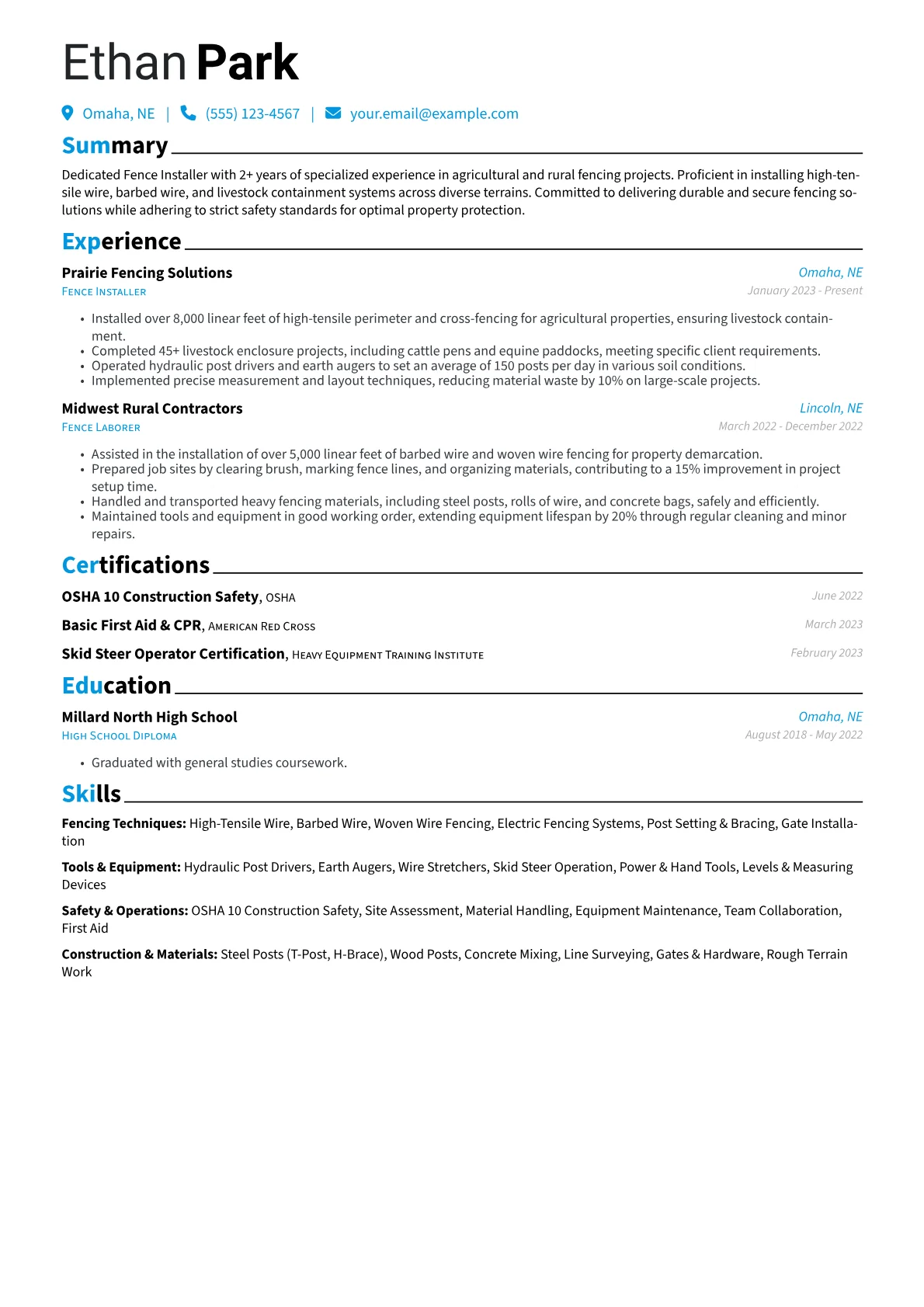 Agricultural Fence Ins version - Page 1