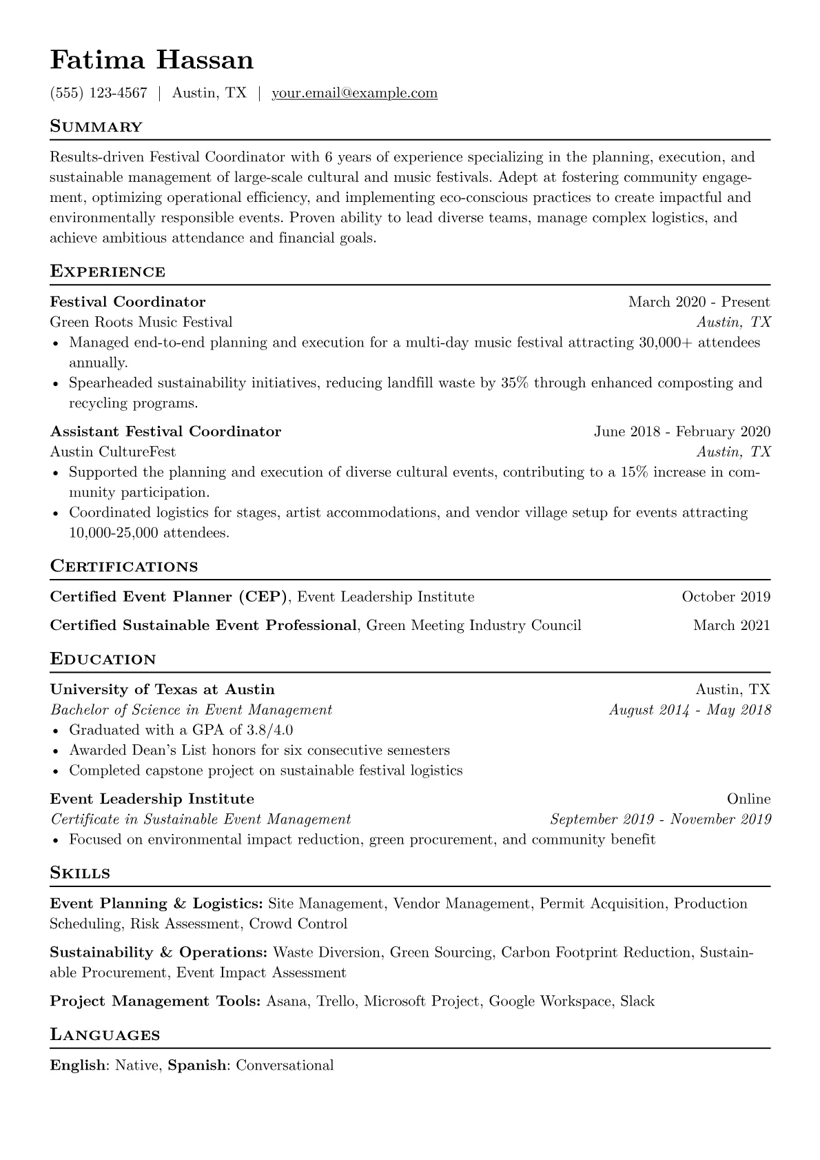 Sustainable Festivals version - Page 1