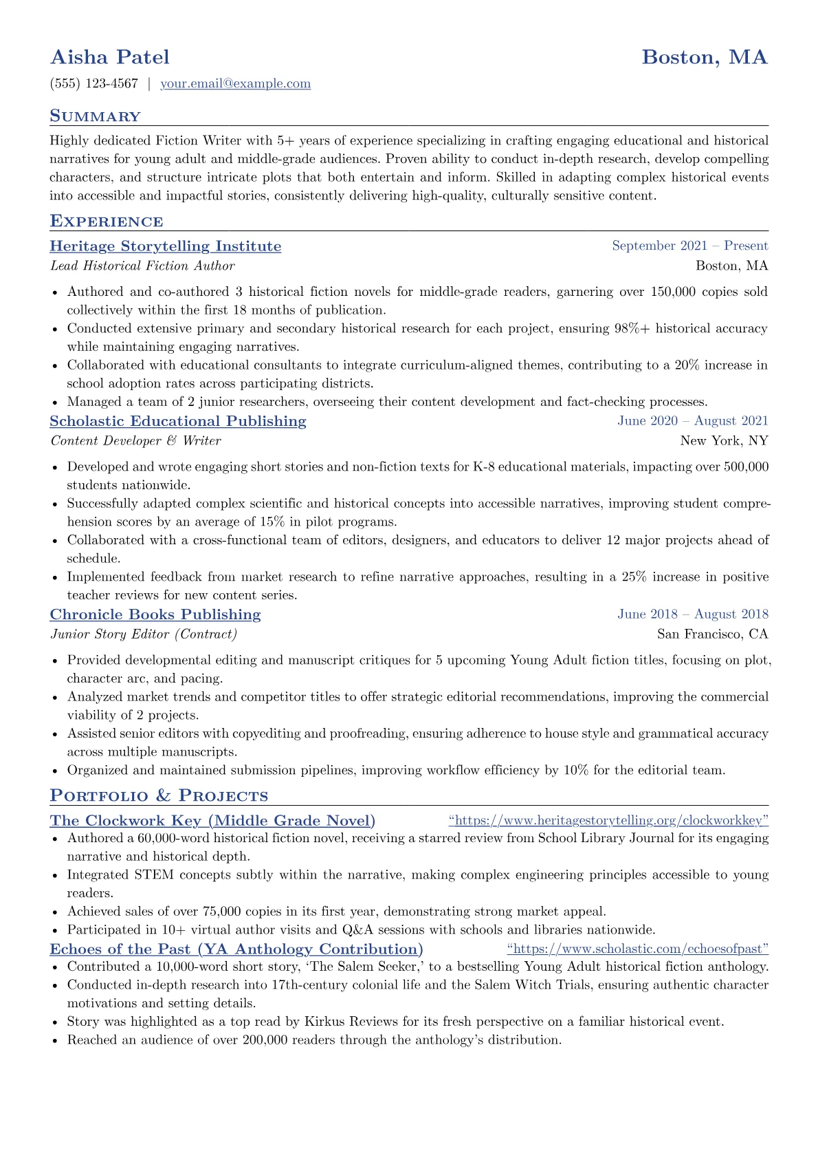 Creative Writing version - Page 1
