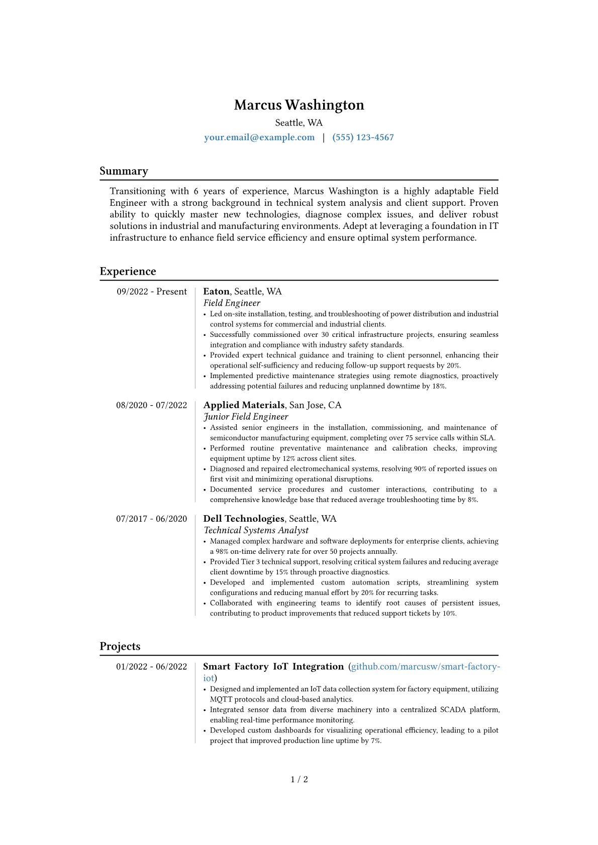 Career changer version - Page 1
