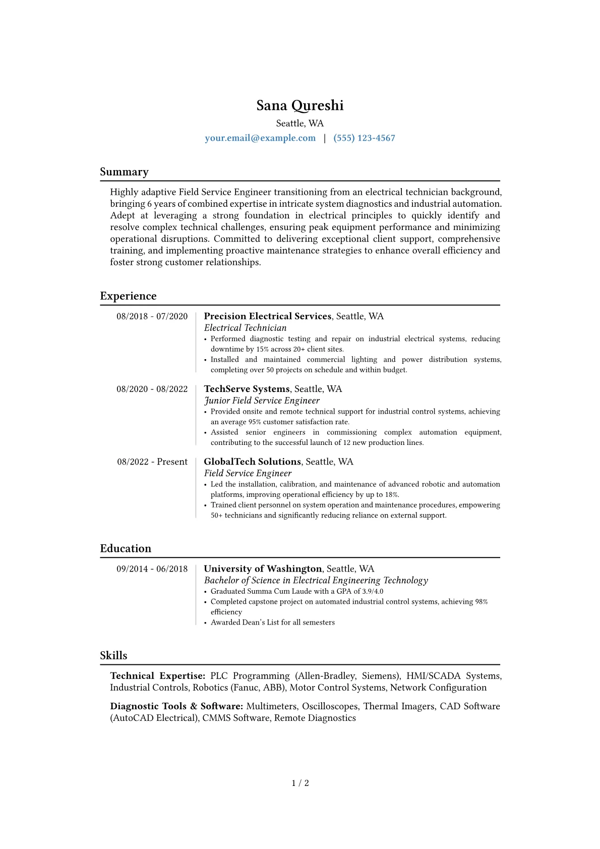 Career changer version - Page 1