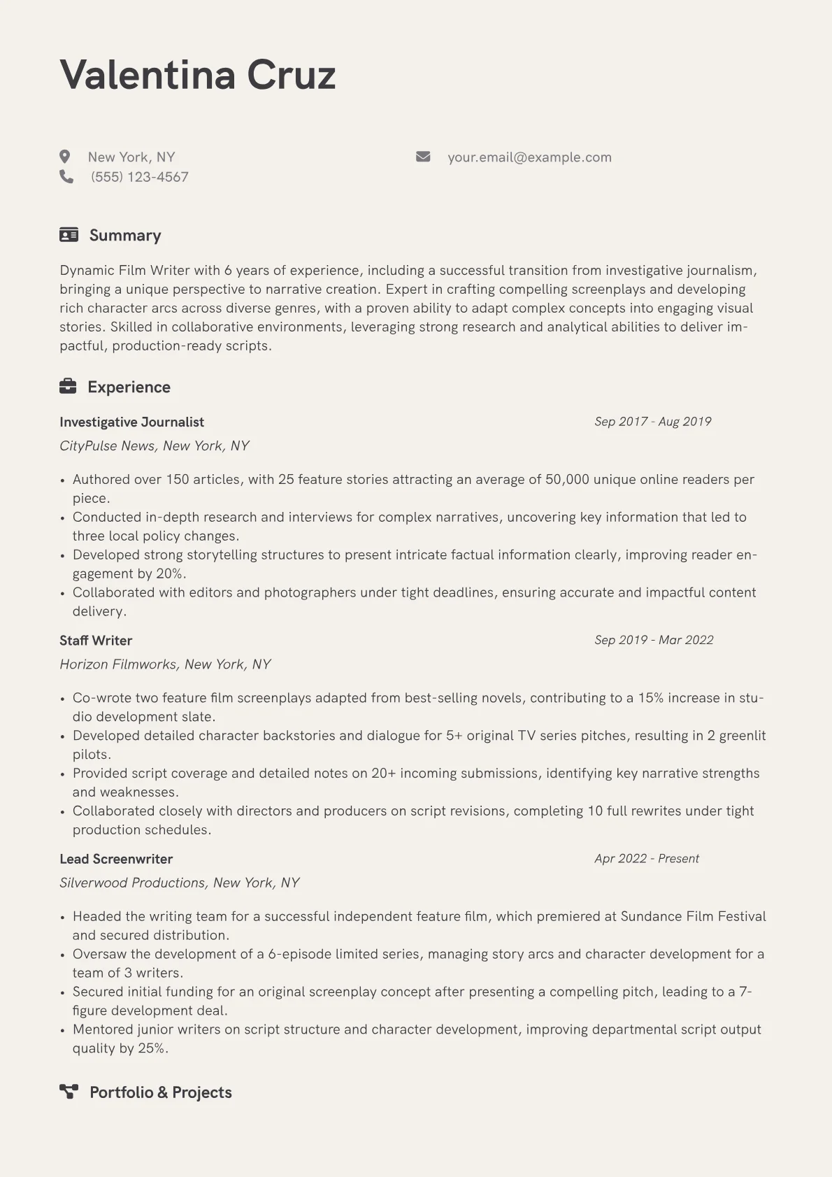 Career changer version - Page 1