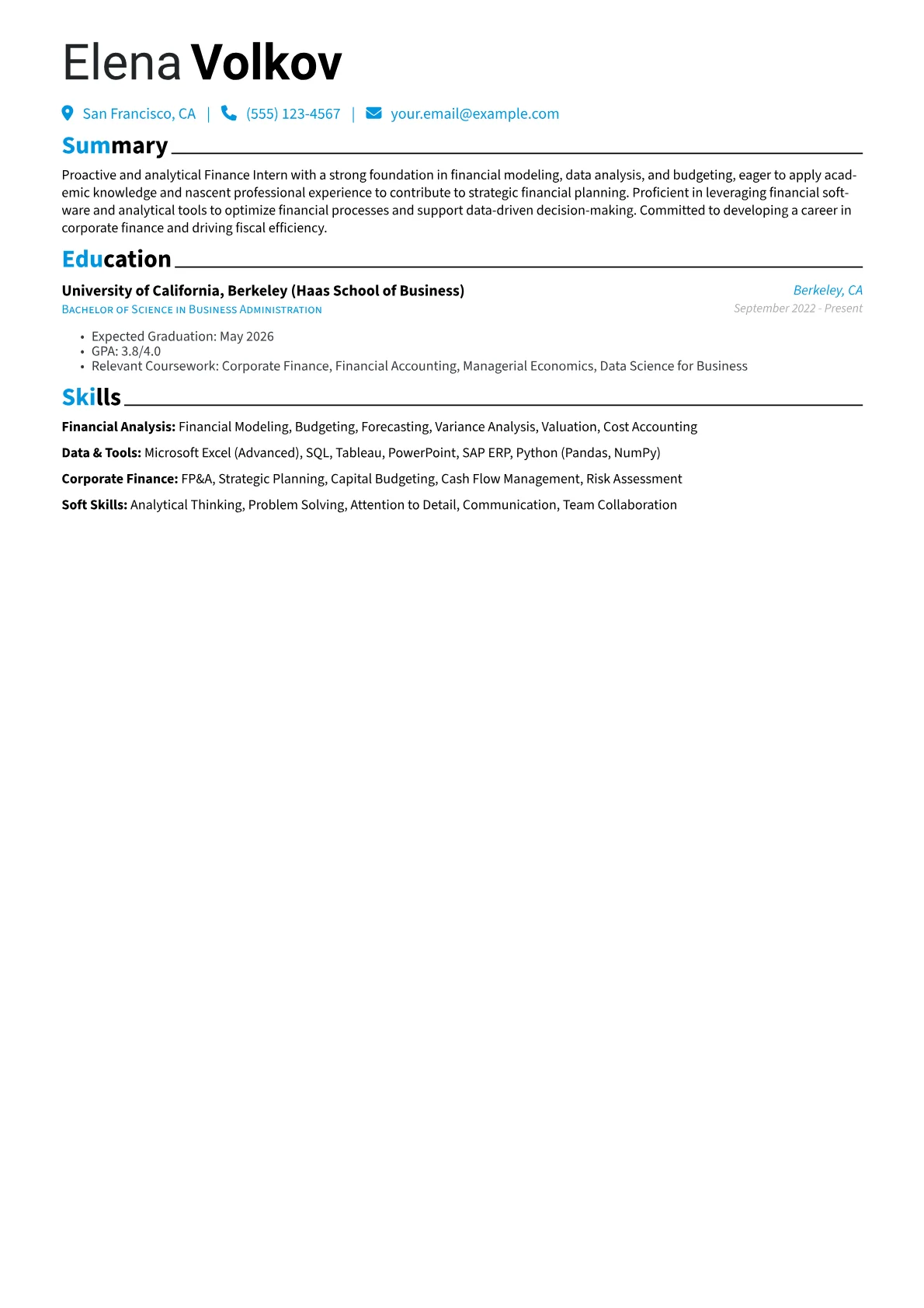 Corporate Finance Intern version - Page 1