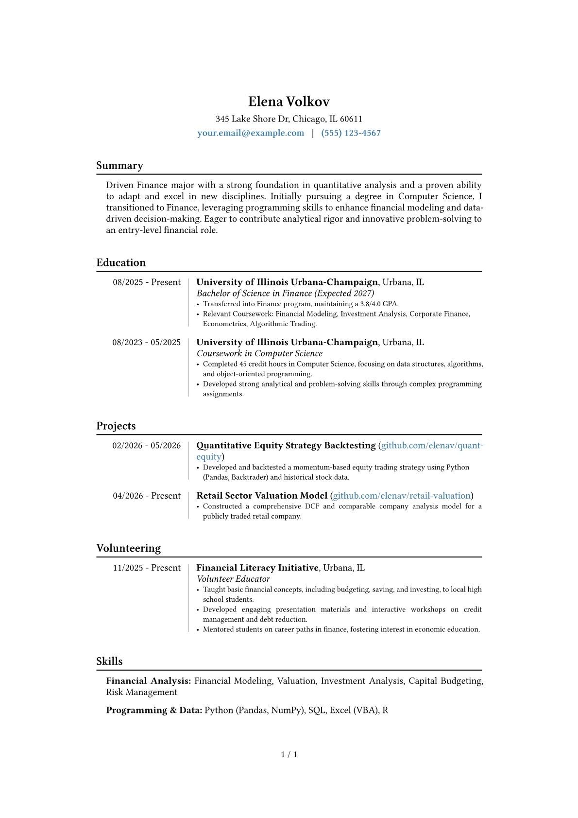 Career changer version - Page 1