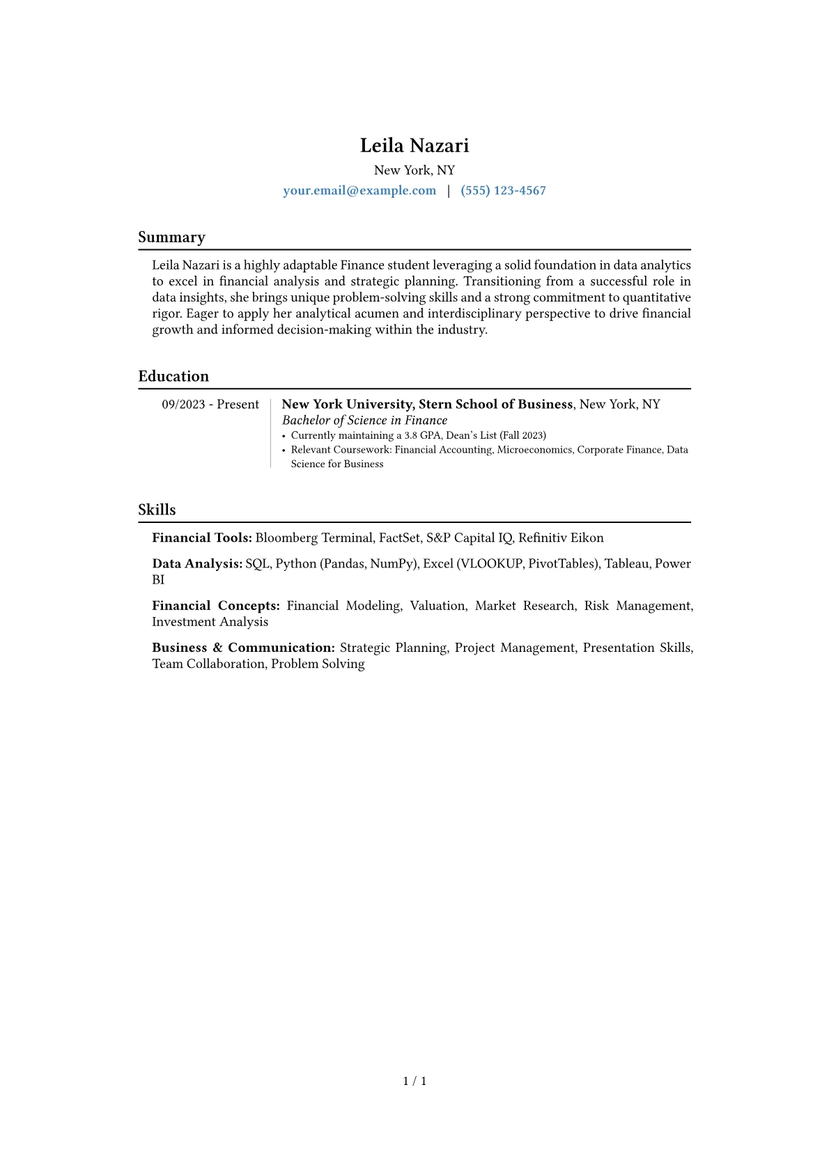 Career changer version - Page 1
