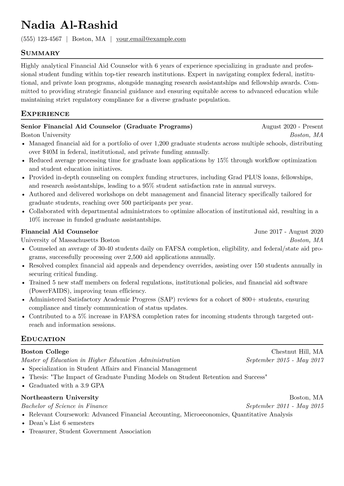 Graduate Student version - Page 1