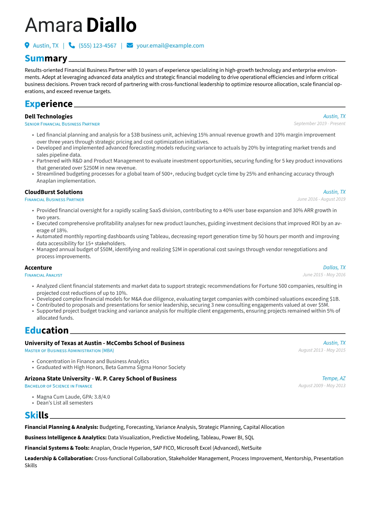 Financial Planning version - Page 1