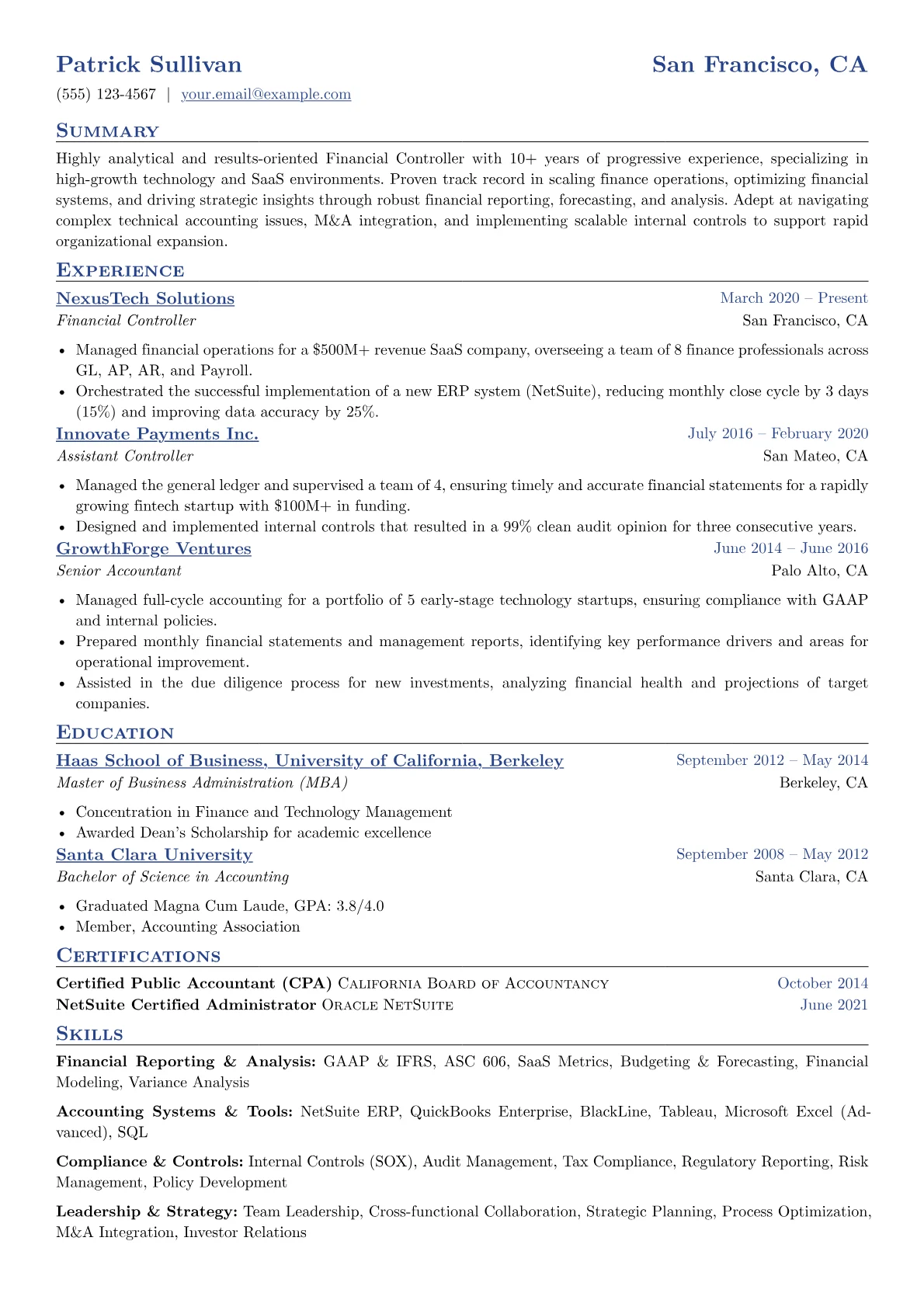 Tech-Focused Financial version - Page 1