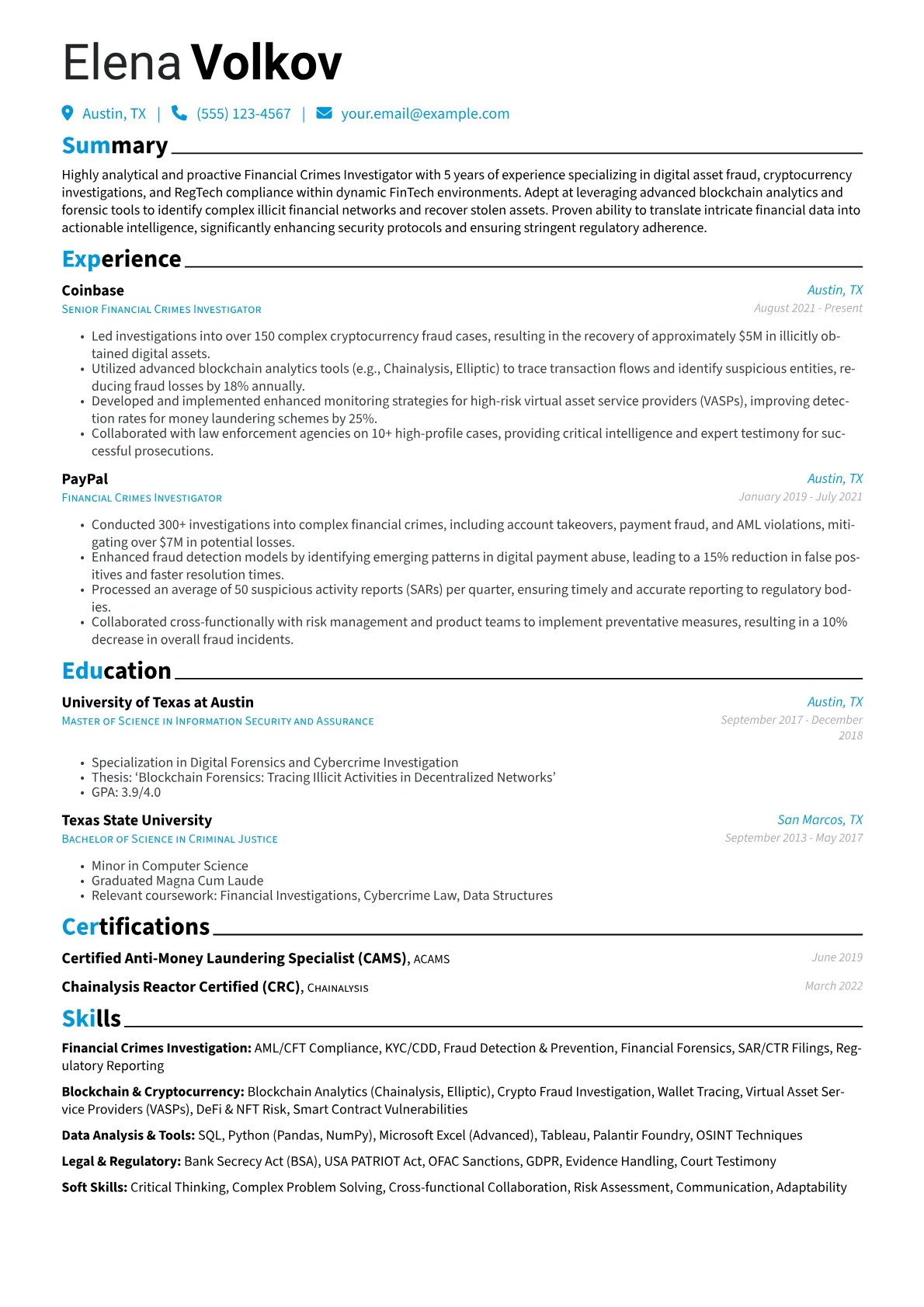 Financial Crimes version - Page 1