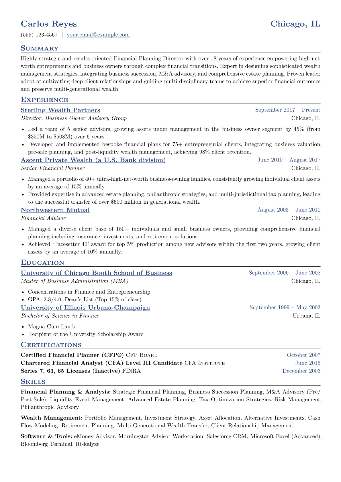 Financial Planning version - Page 1