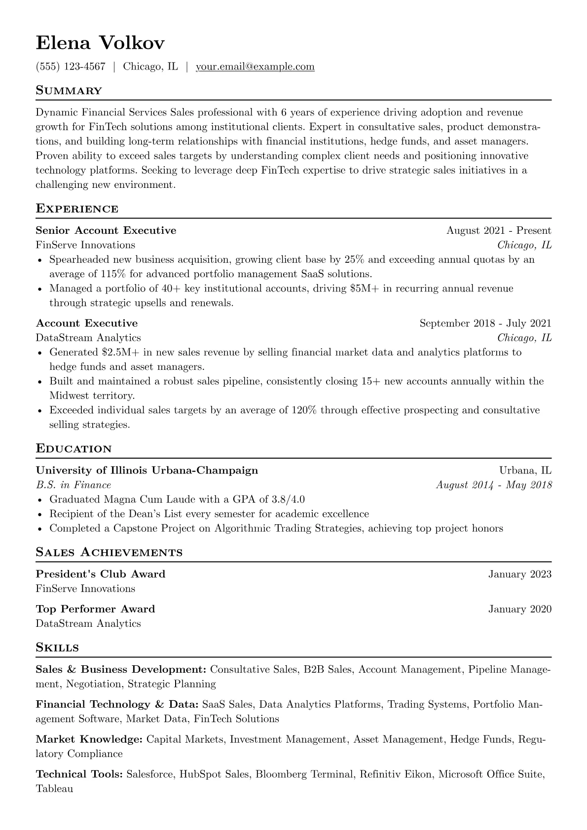 FinTech Sales Specialist version - Page 1