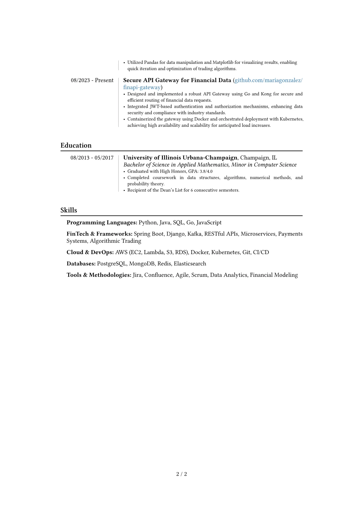 Career changer version - Page 2