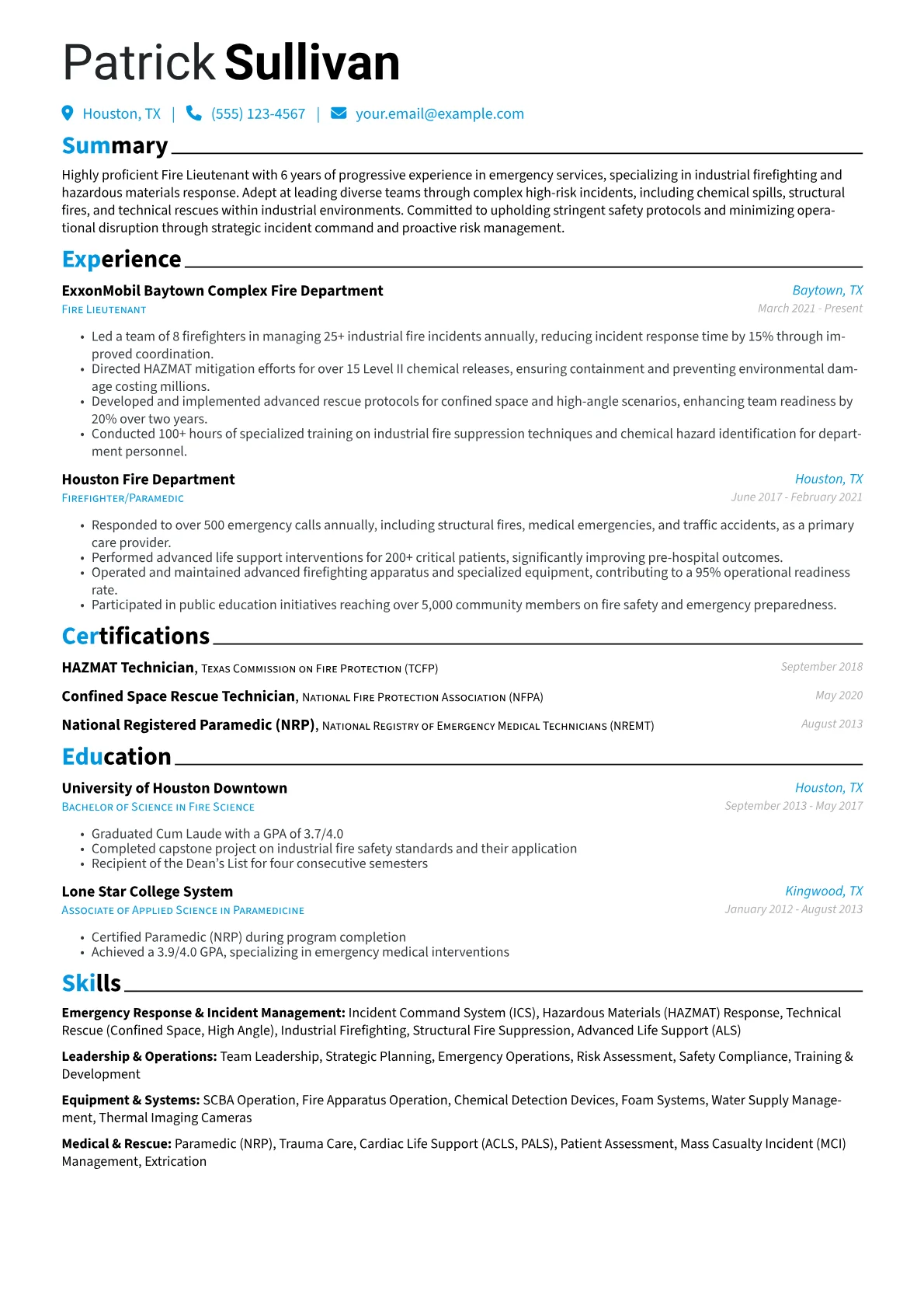 Industrial Fire Lieutenant version - Page 1