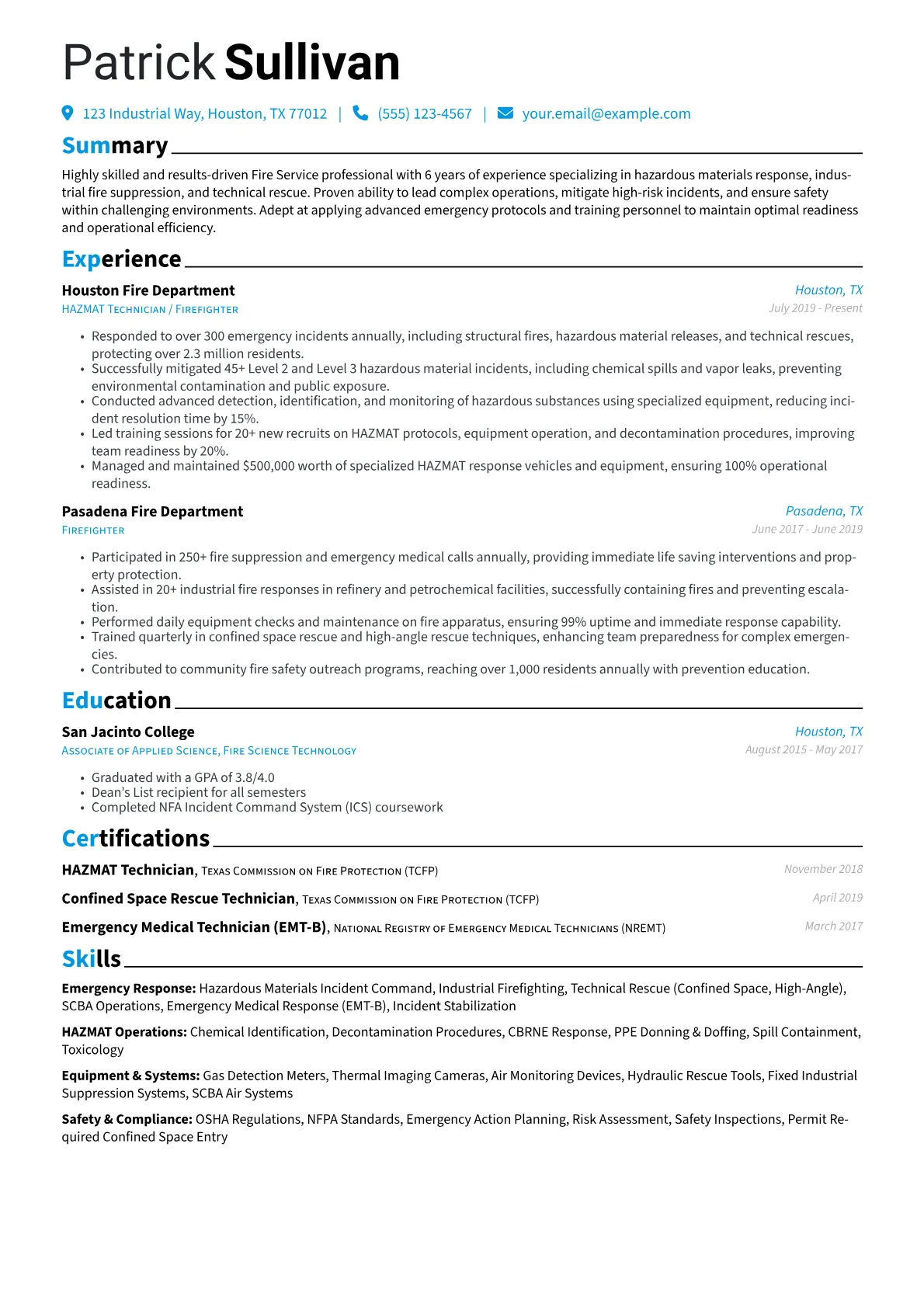 Industrial HAZMAT version - Page 1