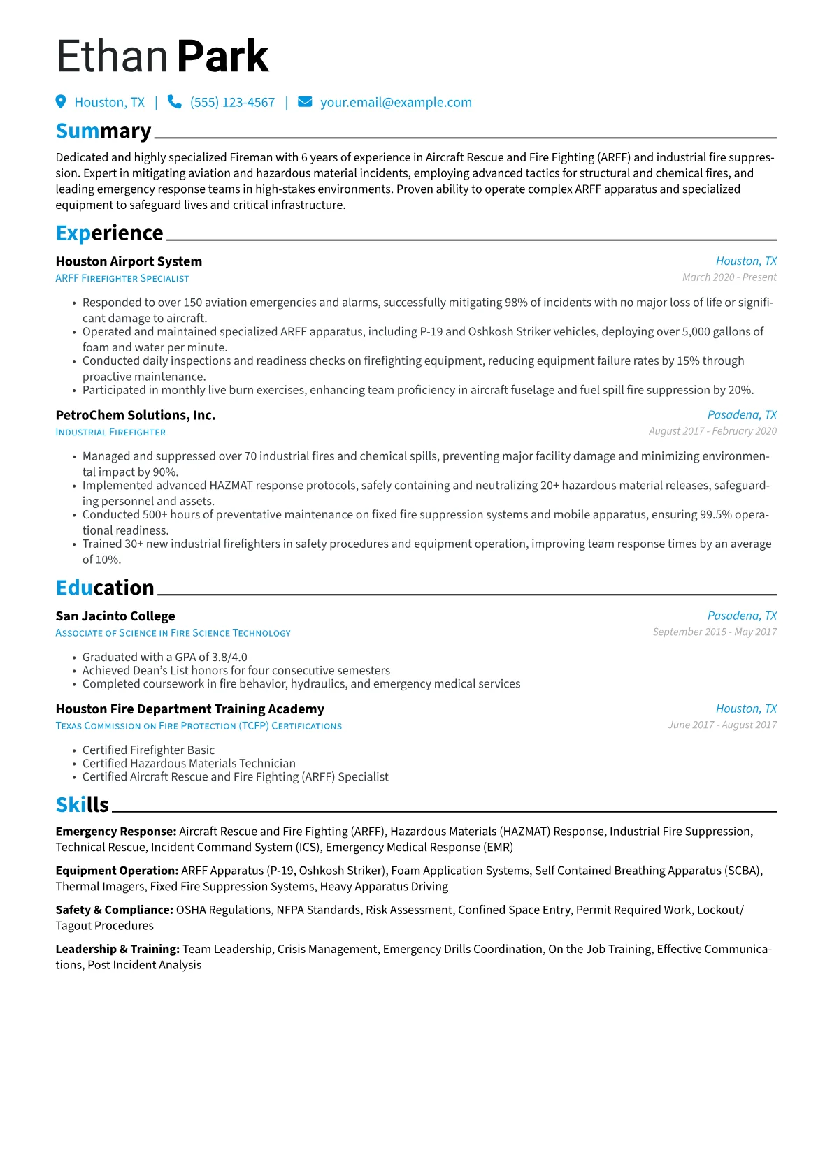 Industrial/ARFF Fireman version - Page 1