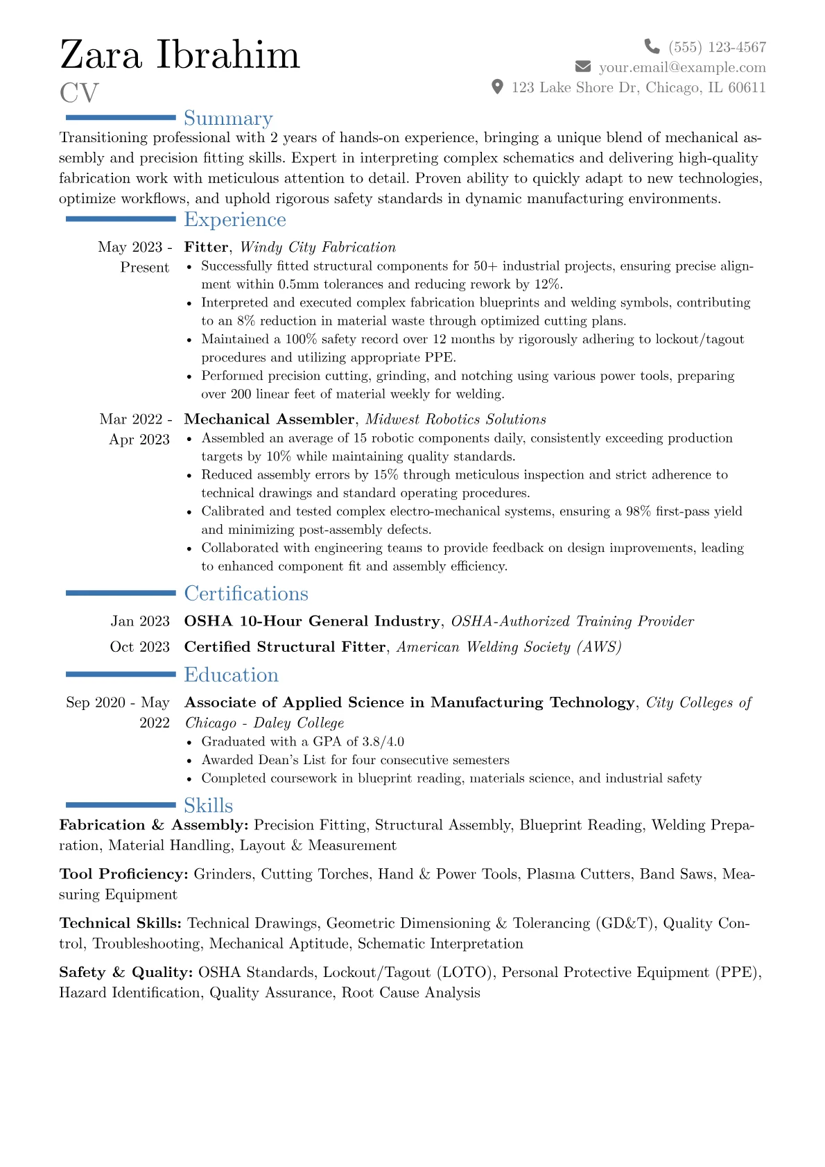 Career changer version - Page 1