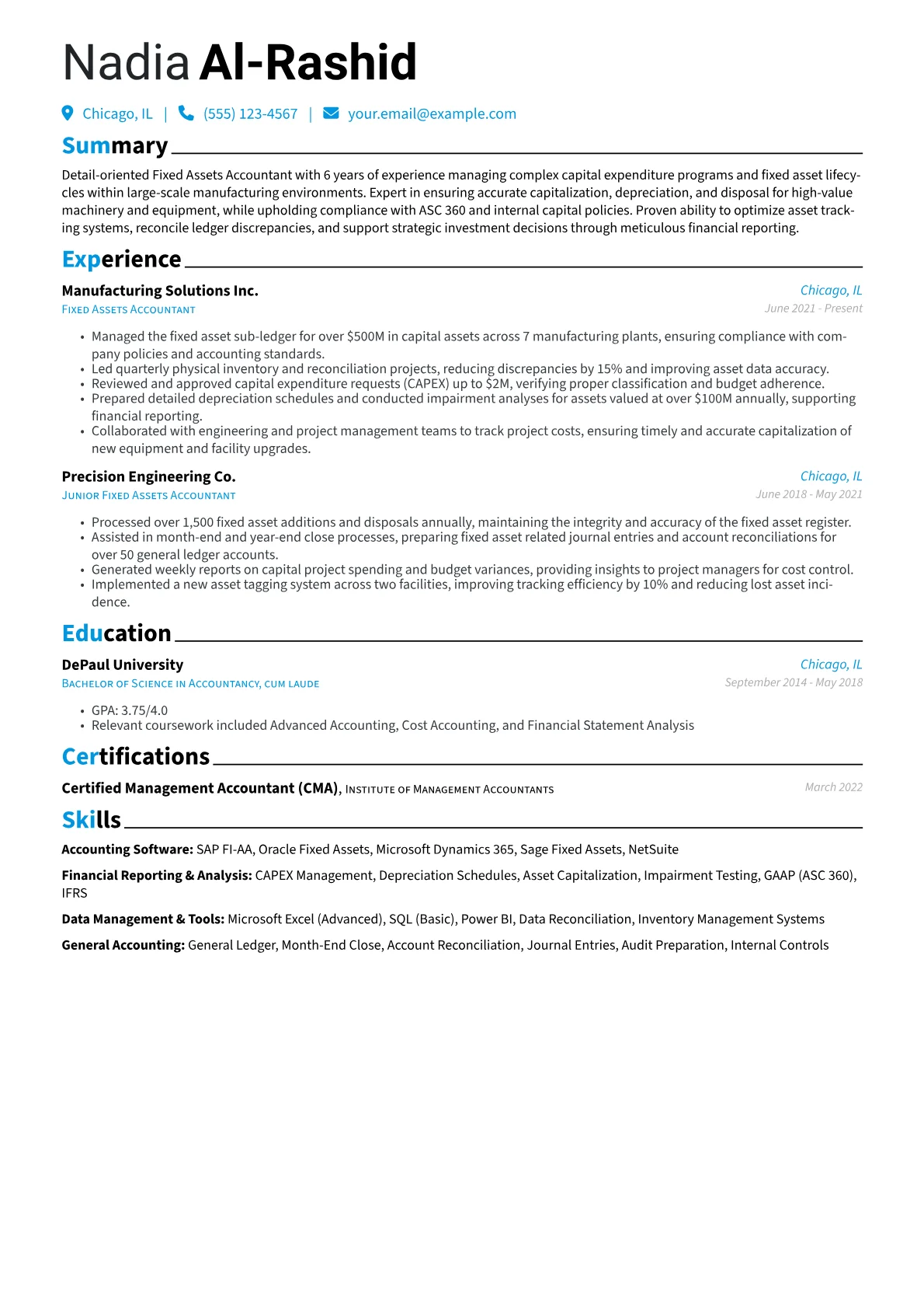 Fixed Assets version - Page 1