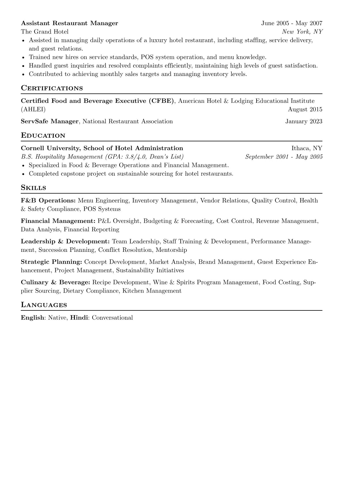 F&B Operations version - Page 2