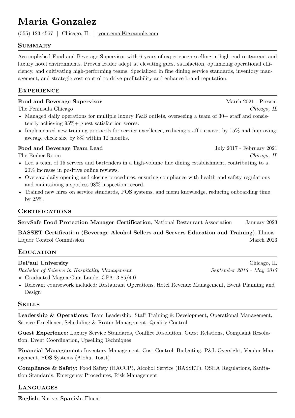 Fine Dining & Luxury version - Page 1