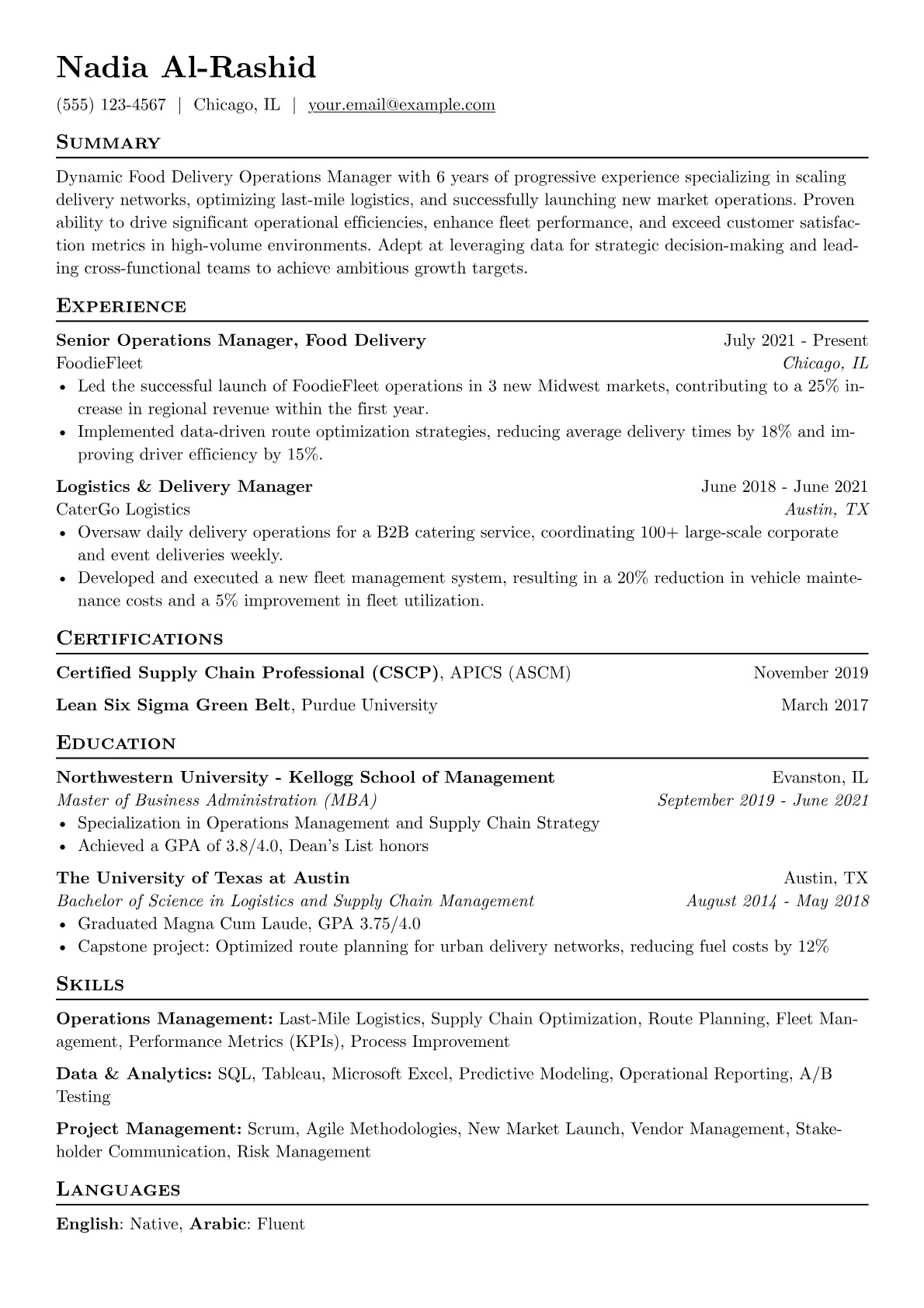 Food Delivery Manager version - Page 1