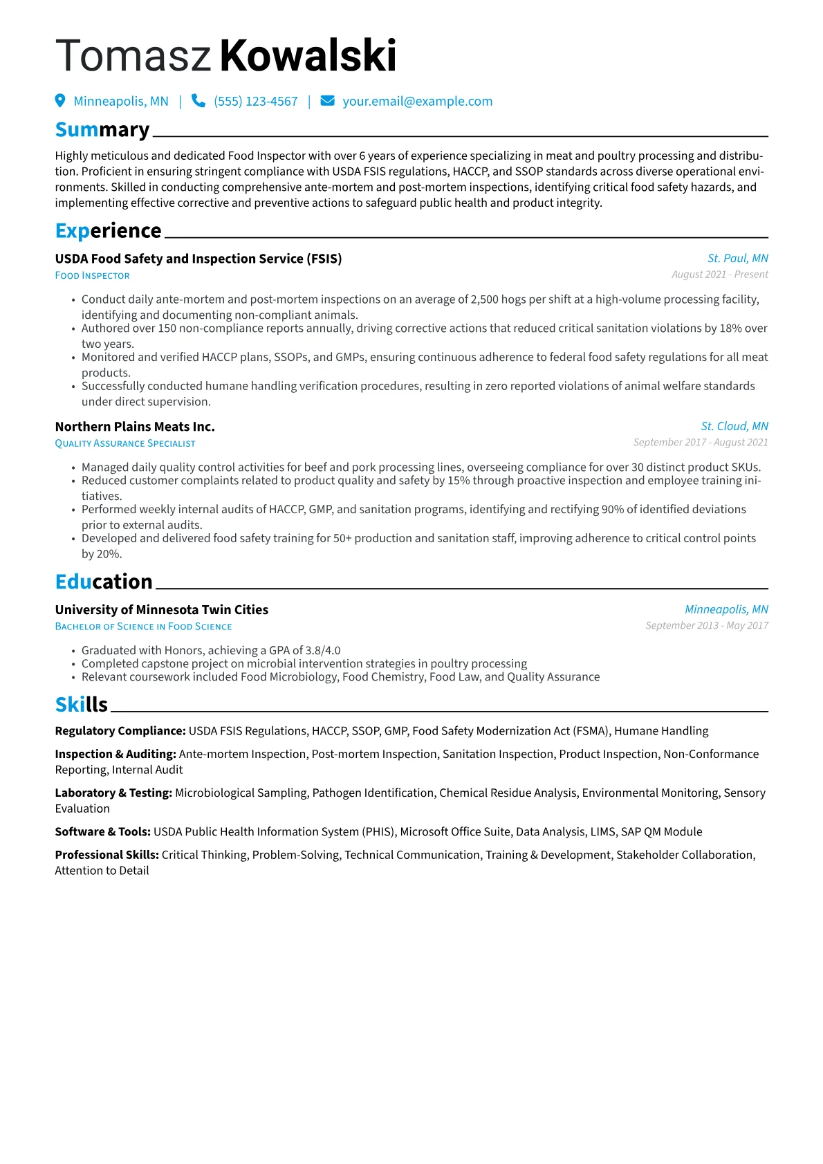 Food Inspector version - Page 1