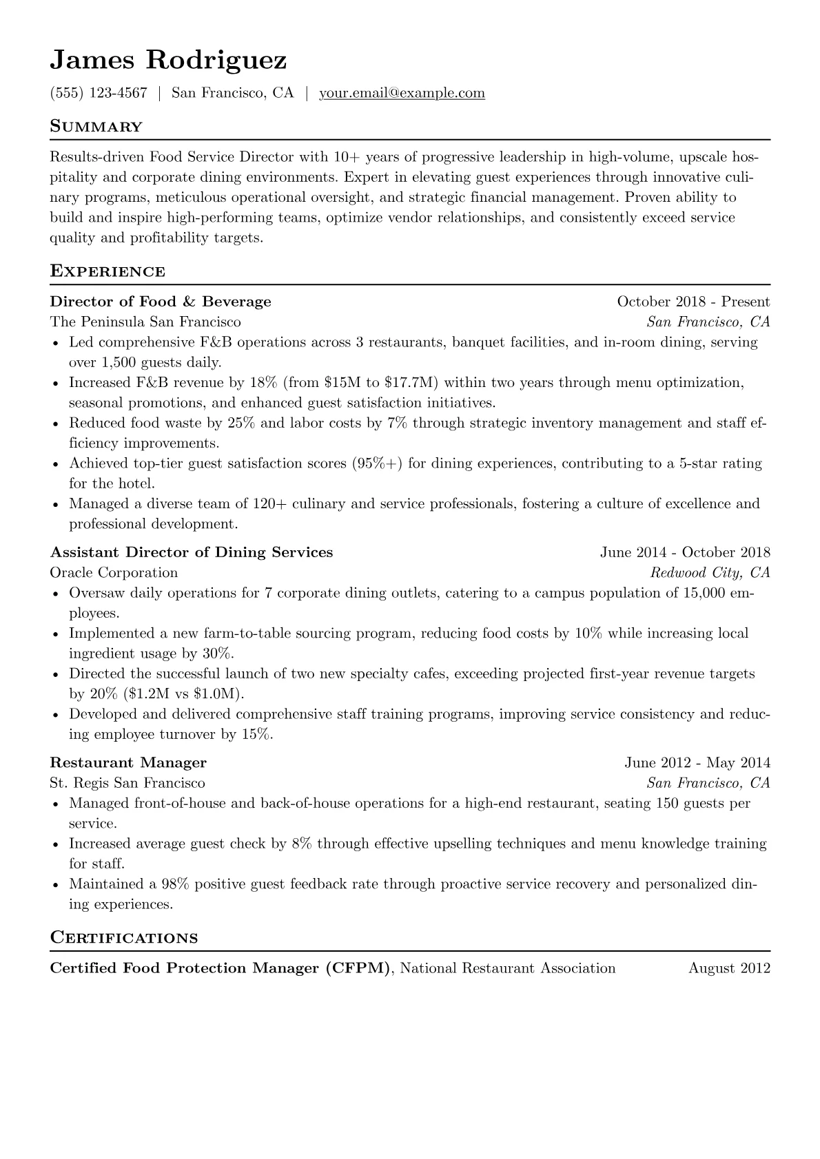 Luxury Hospitality version - Page 1