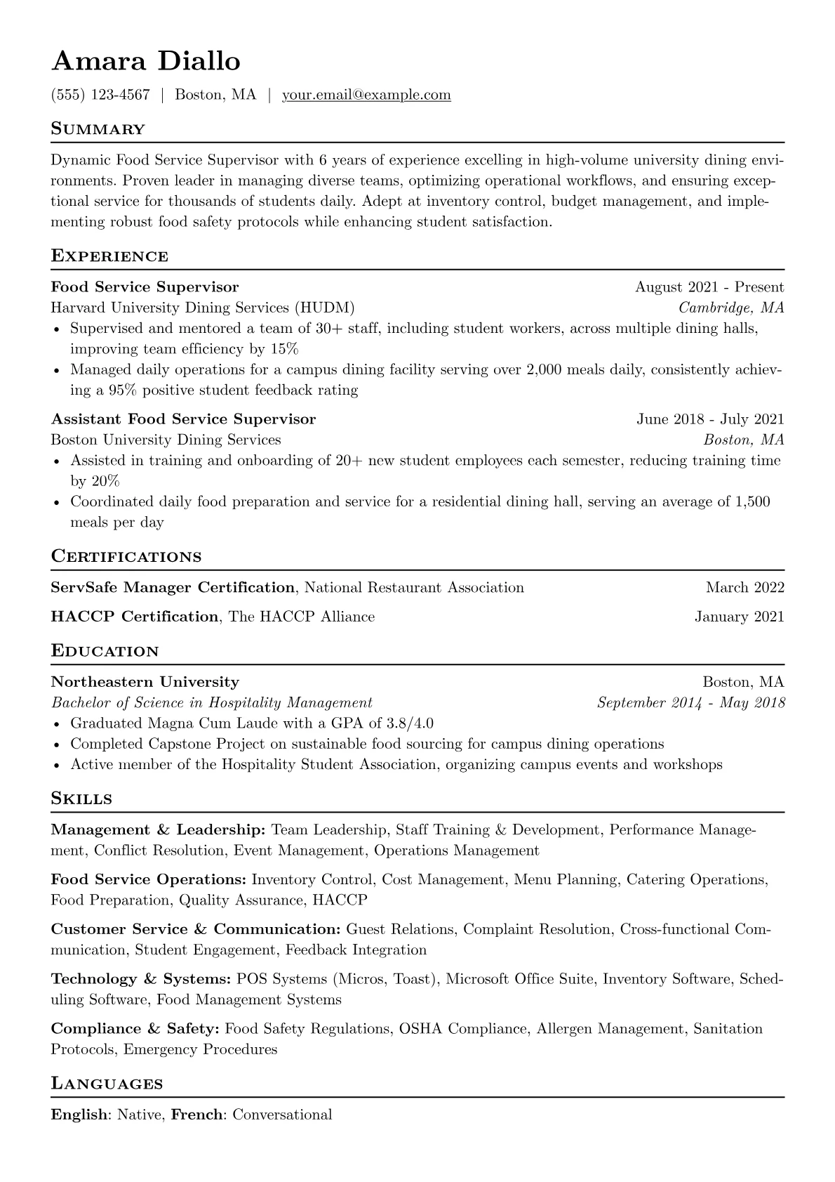 University Dining version - Page 1