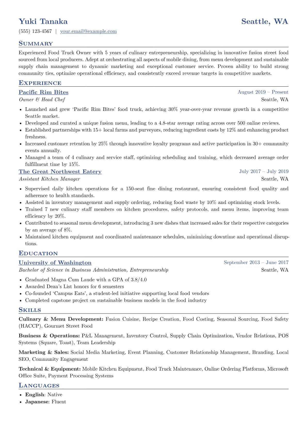 Gourmet Fusion Food version - Page 1