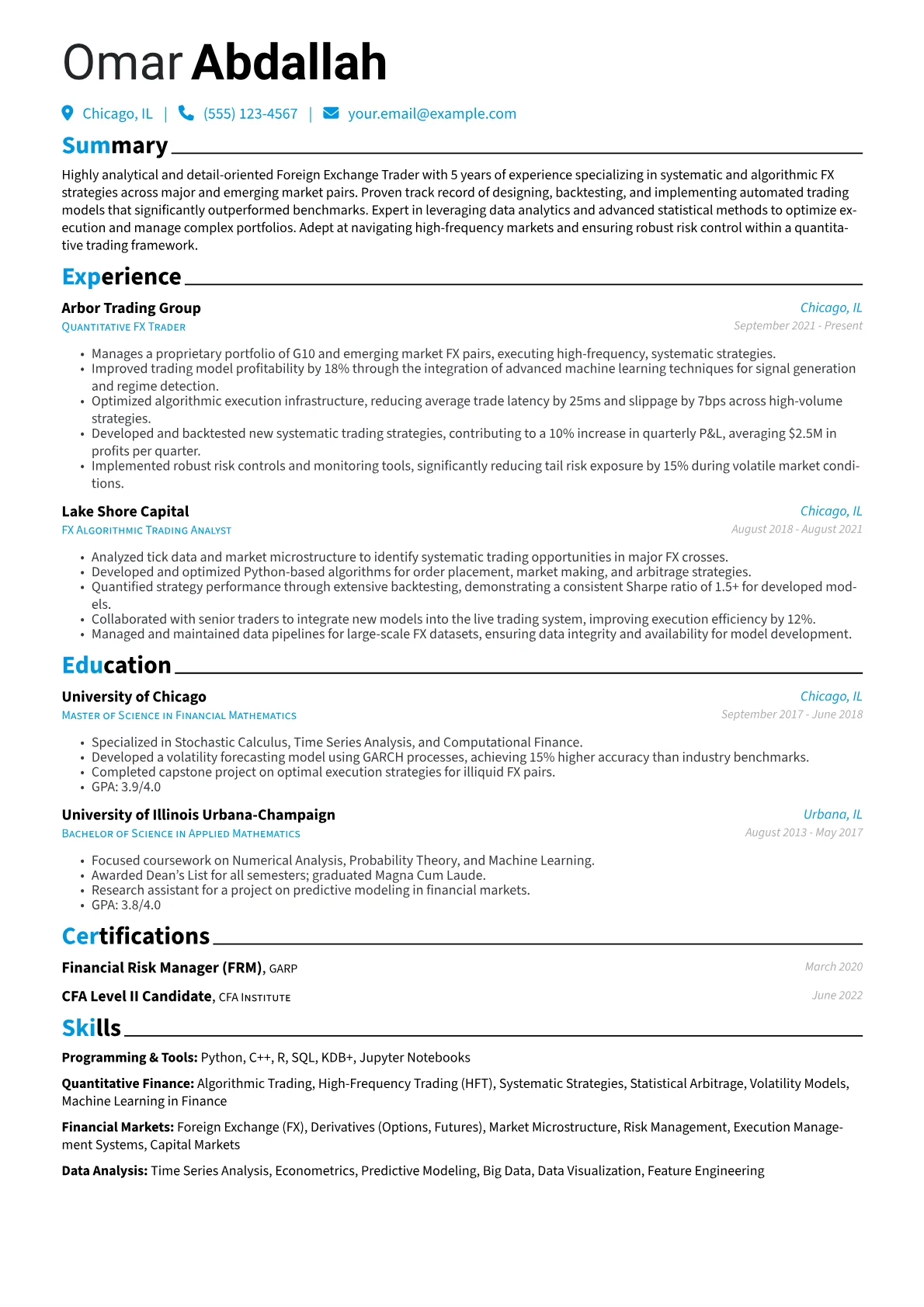 Quantitative Fx Trader version - Page 1