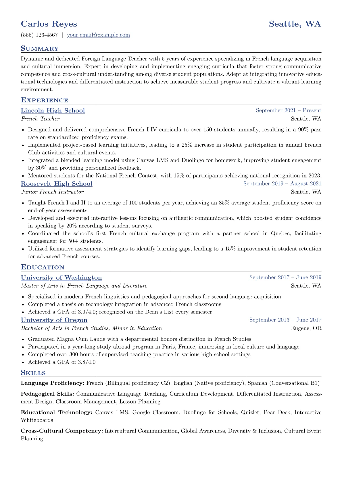 Language Proficiency version - Page 1