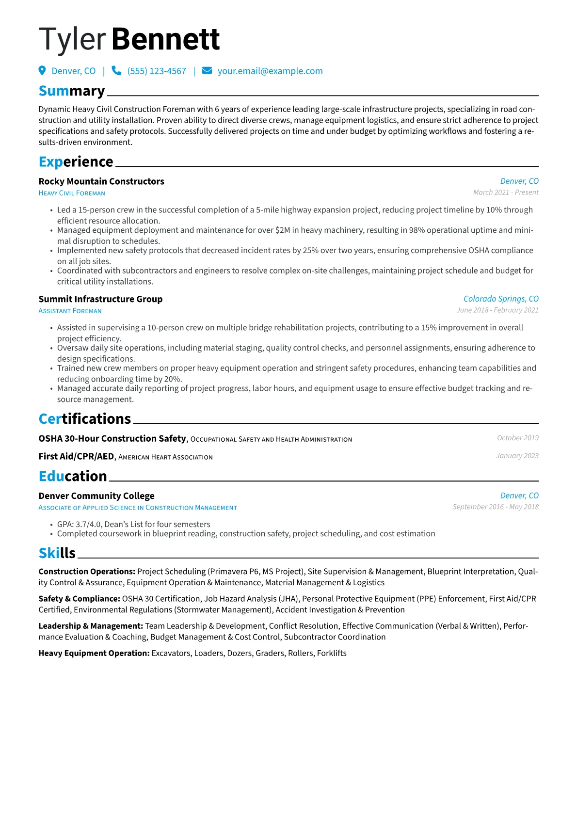 Construction Operations version - Page 1