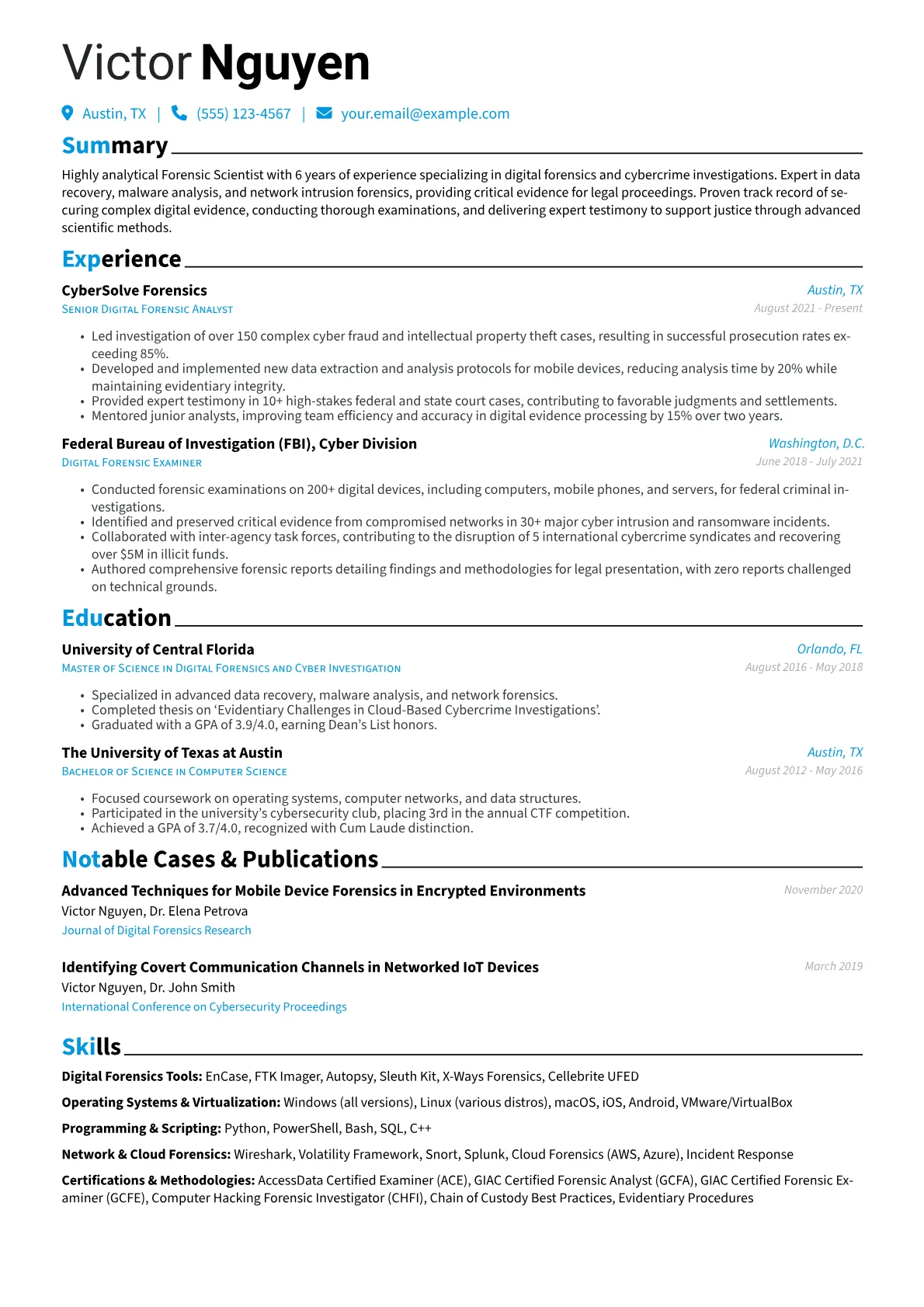 Digital Forensic Scientist version - Page 1