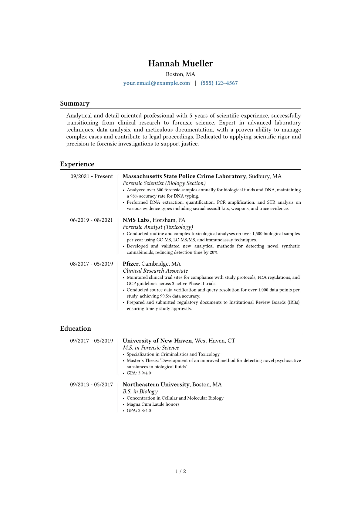 Career changer version - Page 1