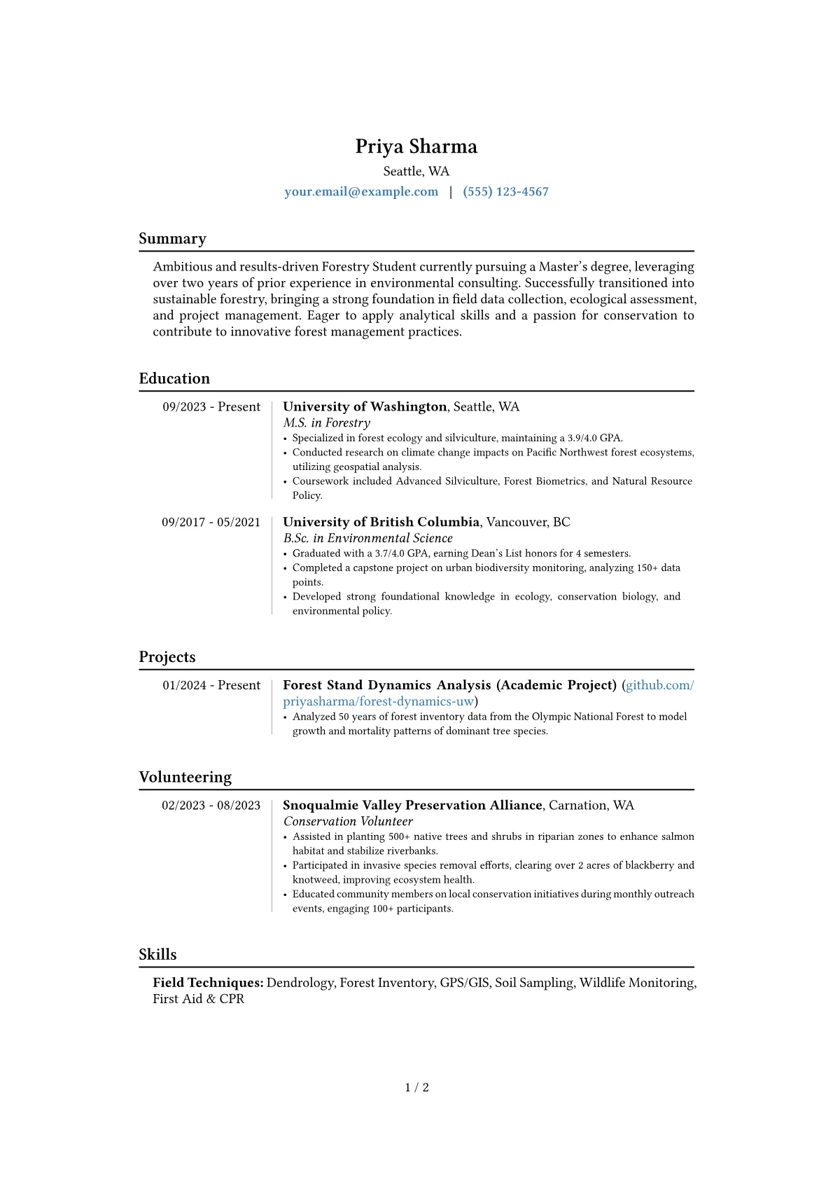 Career changer version - Page 1